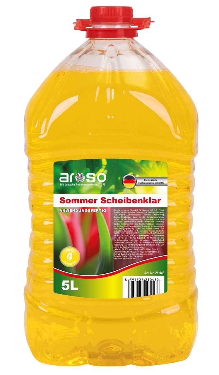 Sommer Scheibenklar, Zitronenduft, 5 L von Aroso - ATU