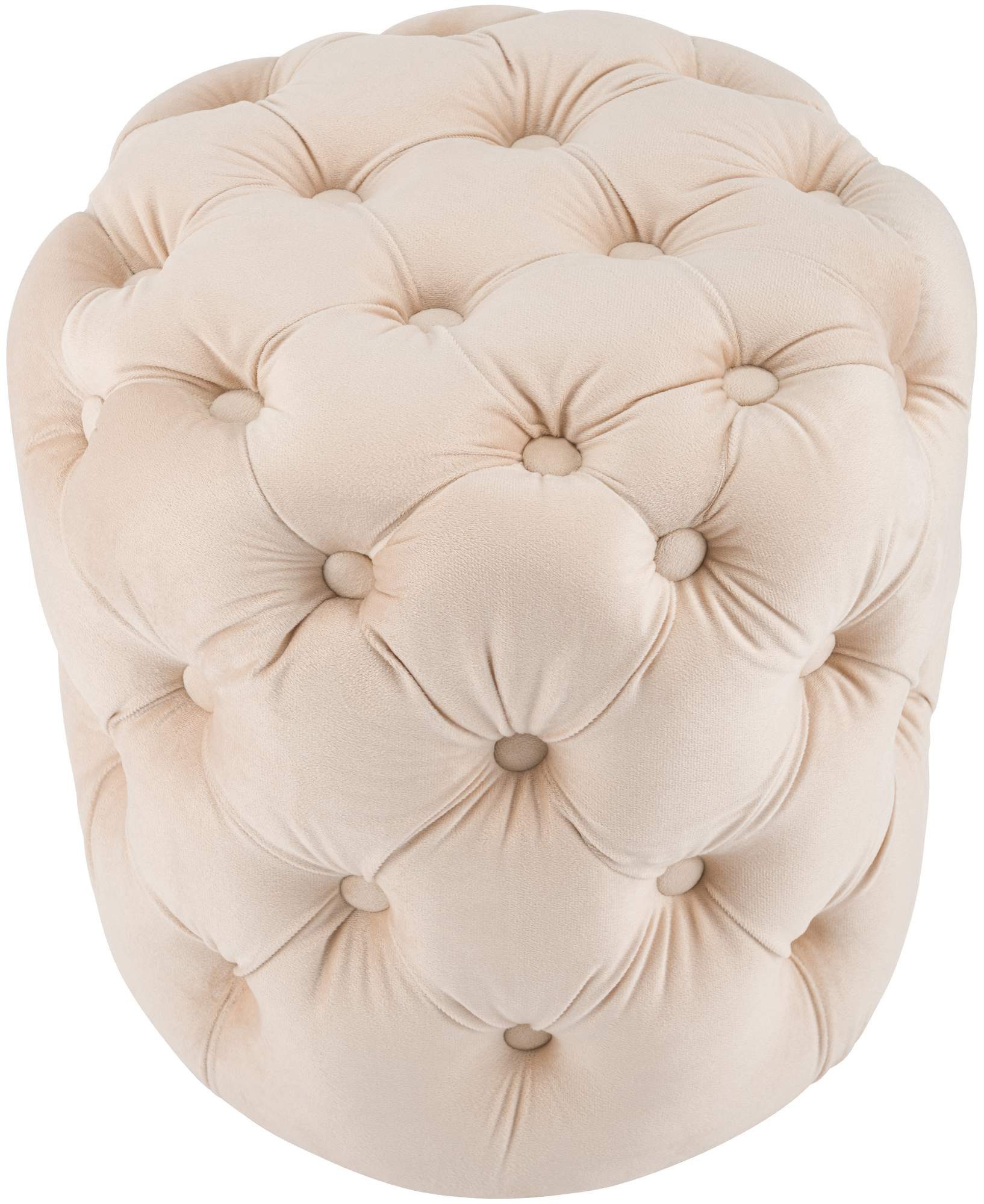 CLP Sitzhocker Drancy Samt, gepolstert mit günstig online kaufen