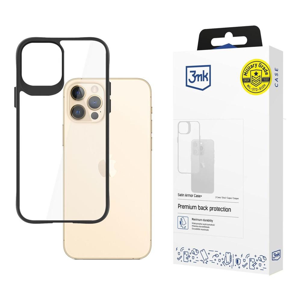 3MK Smartphone-Hülle Handyhülle Schutzhülle Kameraschutz, Panzerhülle, Shock-Pocket, Kantenschutz, satinierter Rahmen