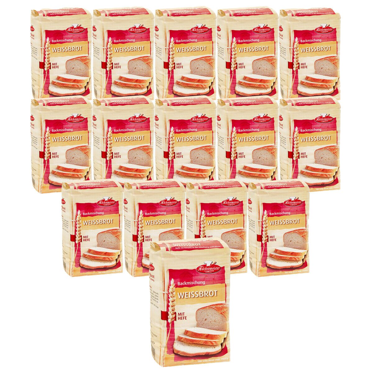 Bielmeier Backmischung Weissbrot Küchenmeister, 1 x 7500 g, (SET314024-15)