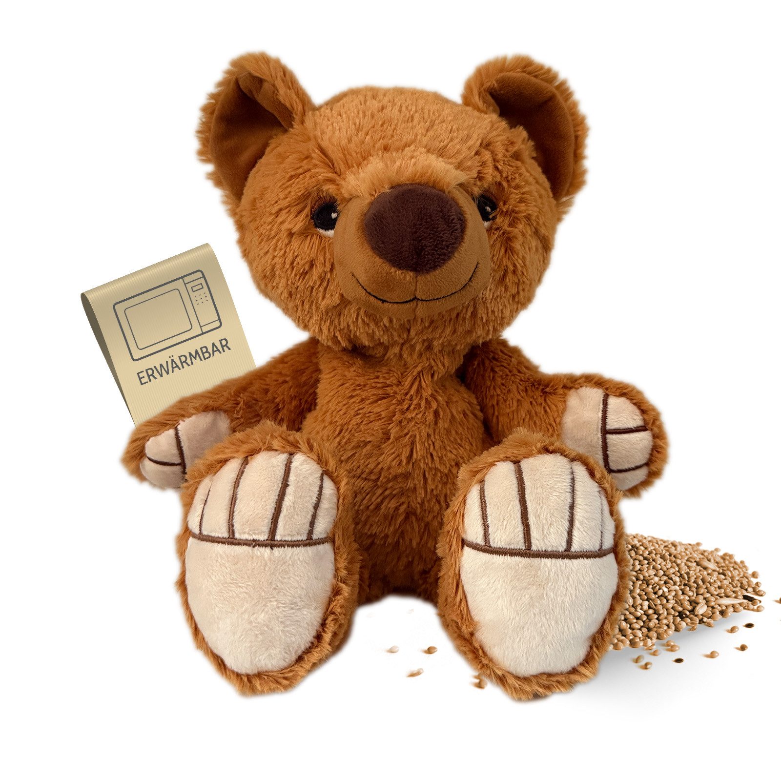 Habibi Plush Wärmekissen Habibi Plush Wärmetier Stofftier 2048 Bär braun