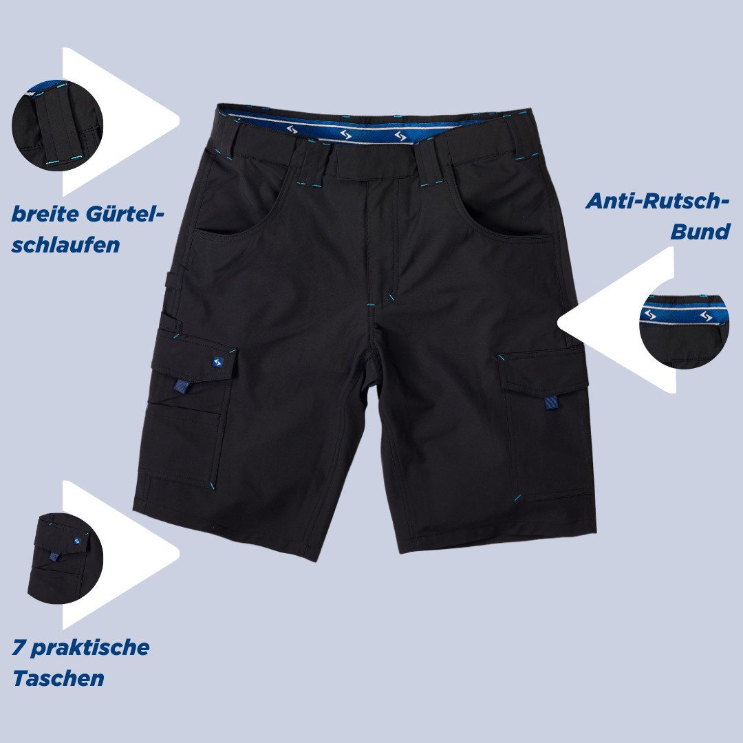 SCHEIBLER WORKWEAR Arbeitsshorts Softshell Herren Stretch mit maximaler Bew günstig online kaufen