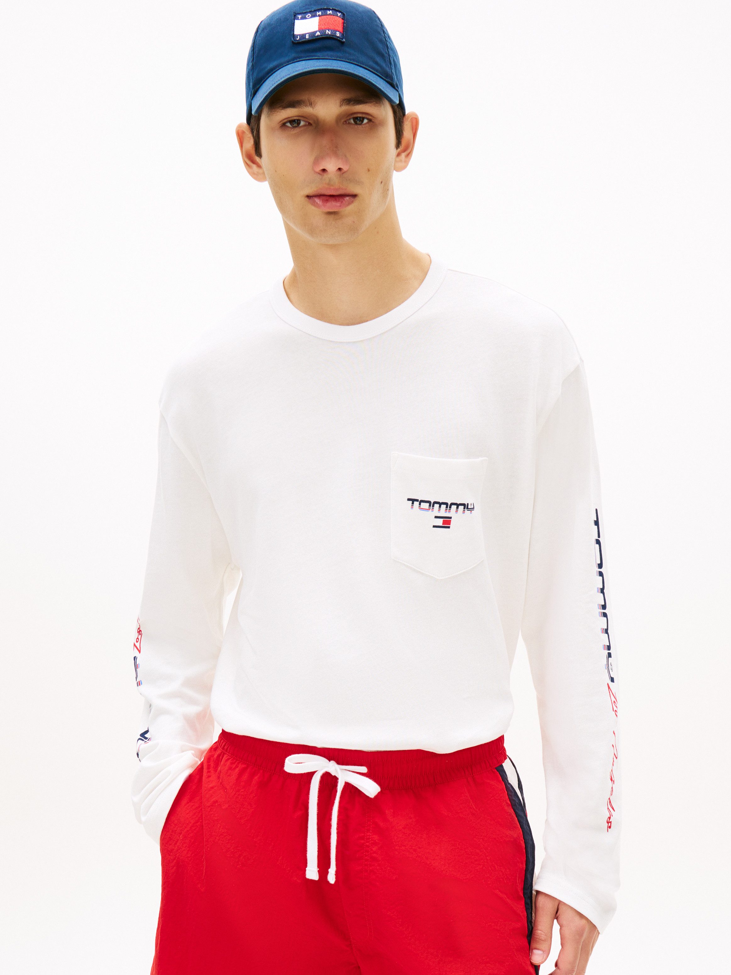 Tommy Jeans Langarmshirt RELAXED FIT mit Print