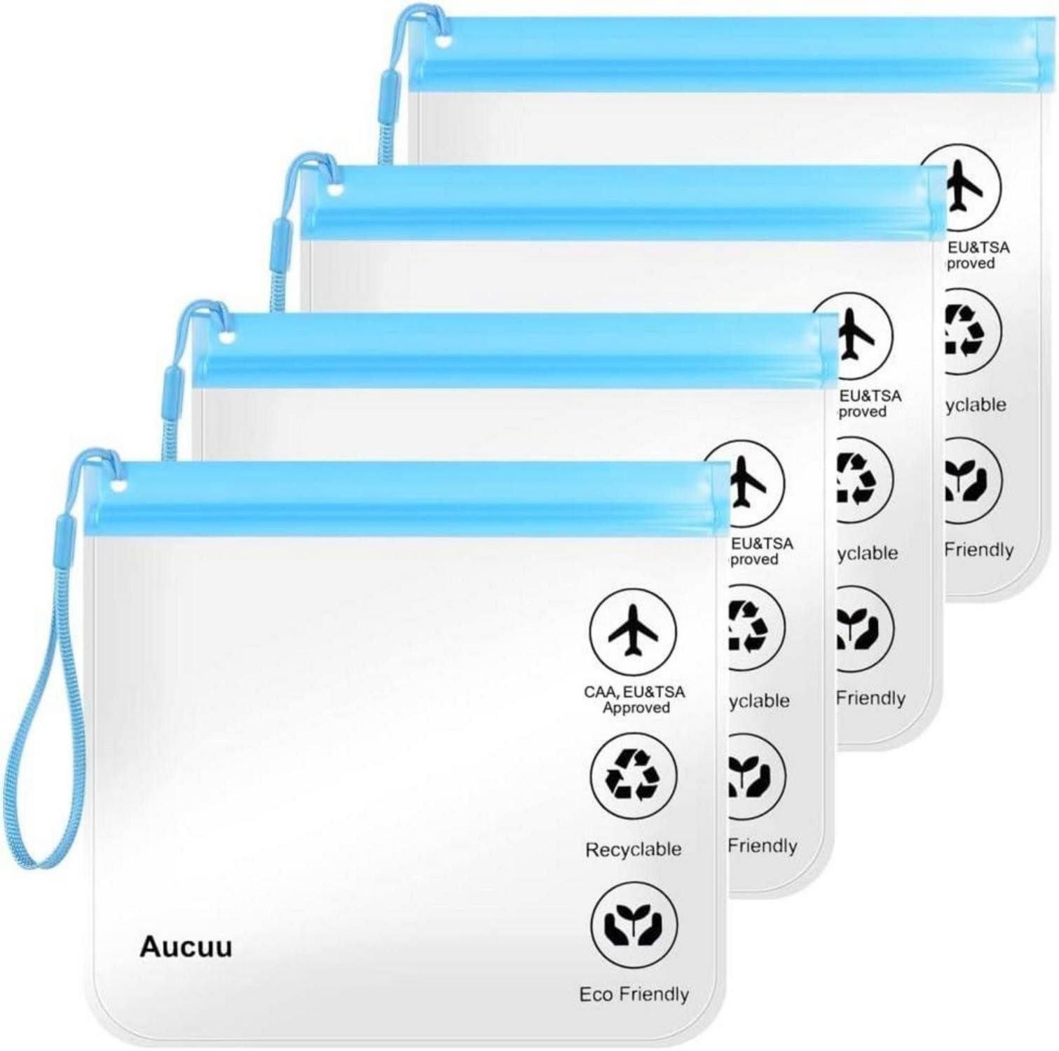 LuxusKollektion Liquidtasche Transparente Reise Flüssigkeitsbeutel 1L, Сумки для туалетных принадлежностей, Auslaufsicher