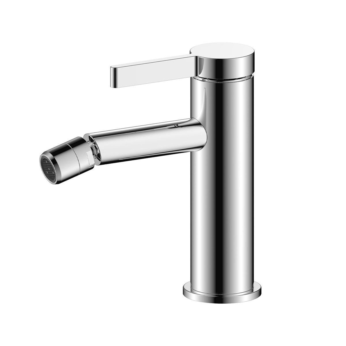 Belvit Bidetarmatur BV-BA4078 (einzel, 1-St) BELVIT Bidet Mischarmatur Chrom Einhebel Griff Aufbauarmatur mit
