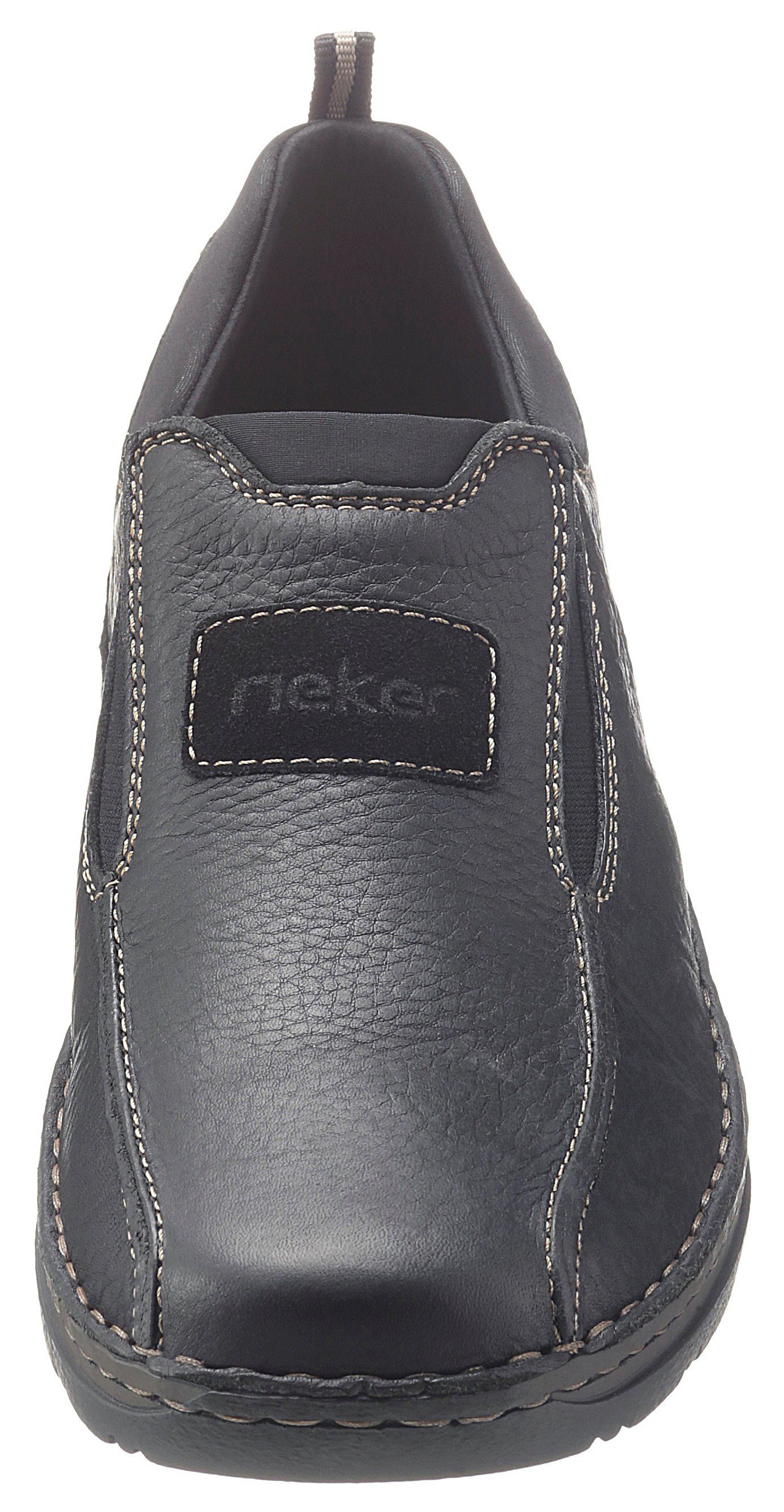 Rieker Slip-On Sneaker Slipper, Schlupfschuh, Halbschuh, Freizeitschuh mit Stretcheinsätze