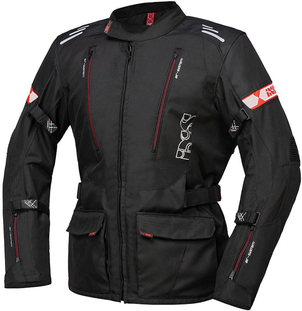Black/Red Textiljacke Motorrad IXS Lorin-ST Motorradjacke