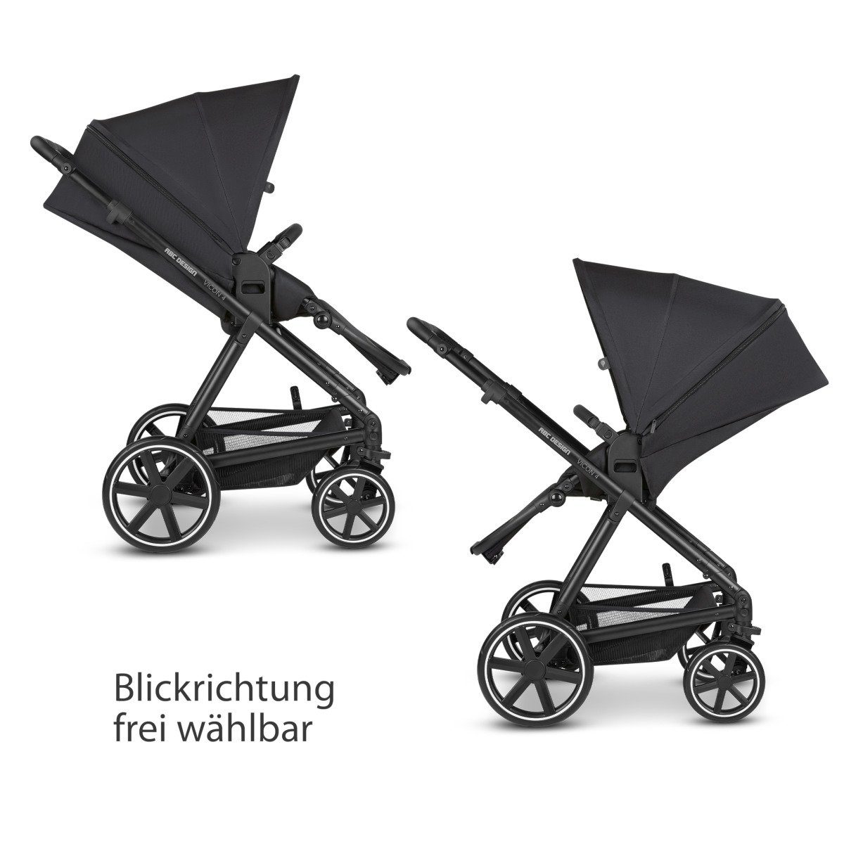 ABC Design Kombi-Kinderwagen ABC Design Ink Kollektion 4 Kinderwagen 2023 Vicon