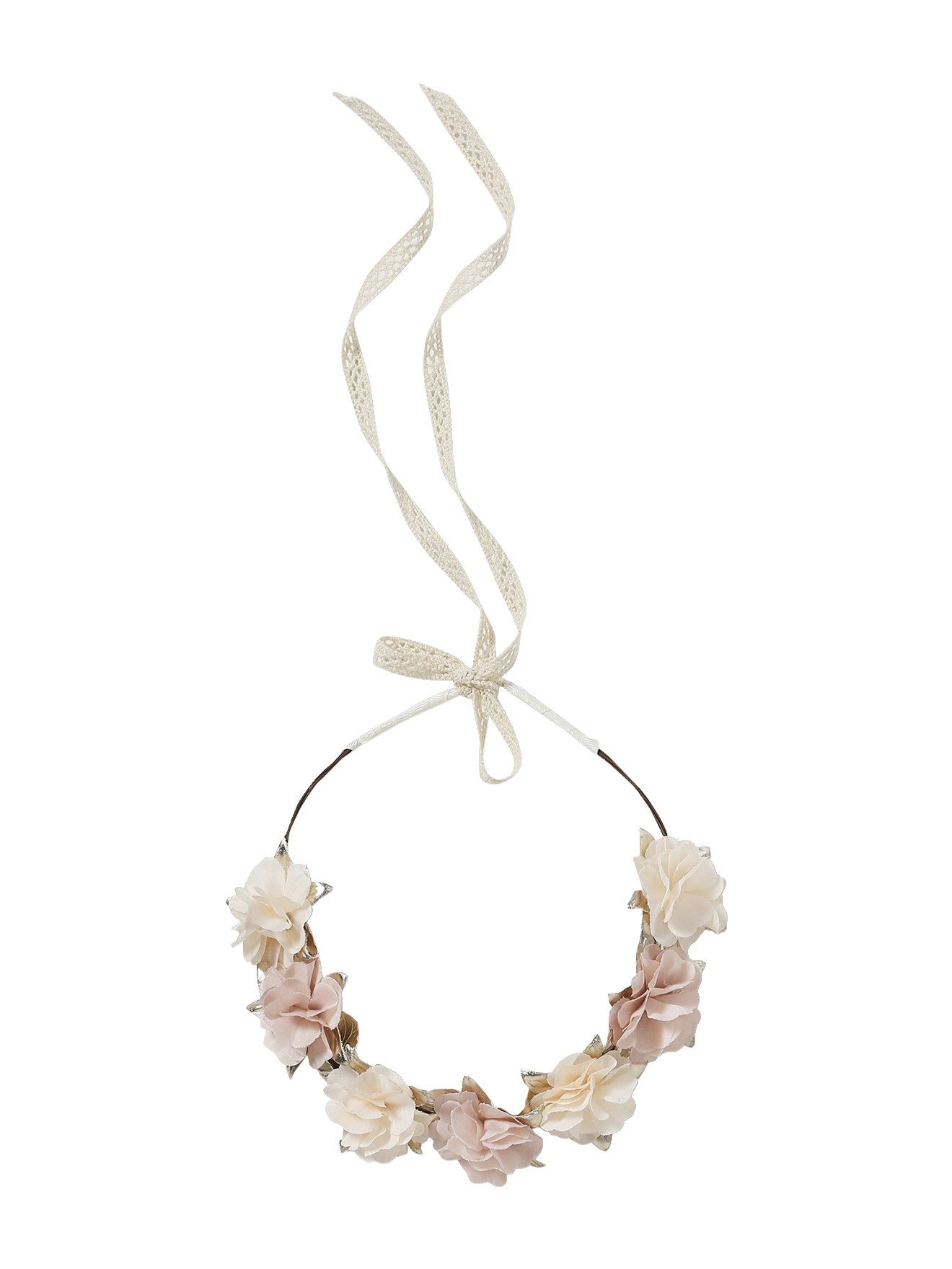 vertbaudet Haarband Mädchen Blumenkranz, Makramee-Band, Boho-Look