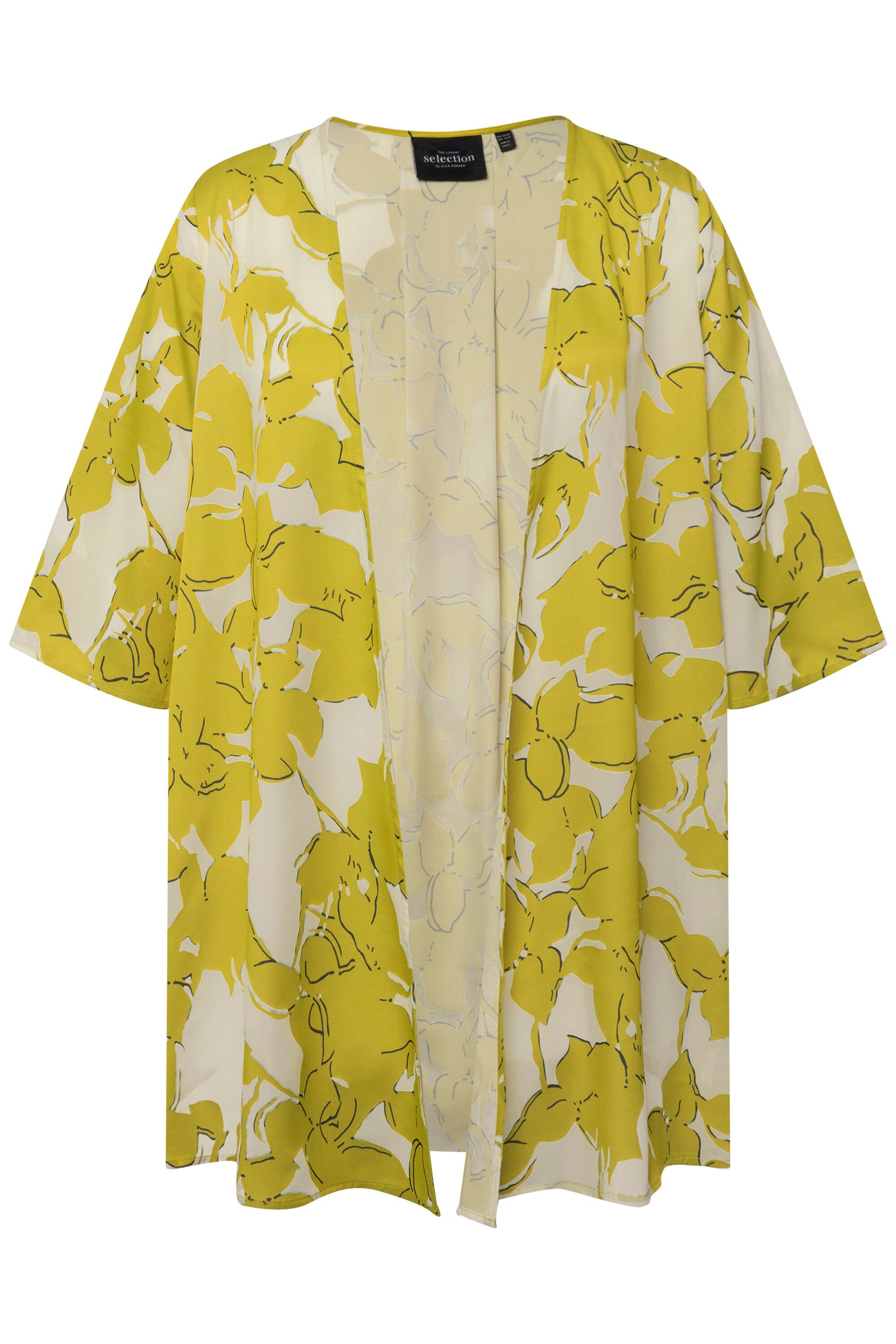 Ulla Popken Sommerjacke Indoorjacke Ausbrenner A-Linie günstig online kaufen
