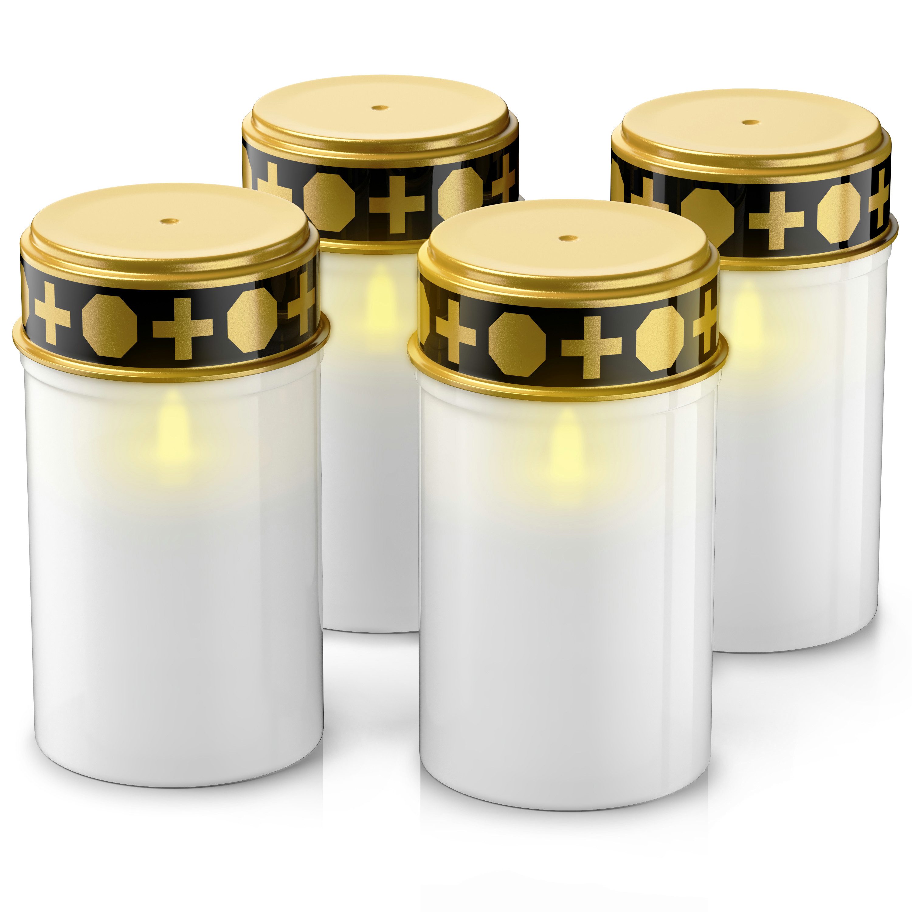 BEARWARE Grabkerze LED Grablicht, Batteriebetrieb, Friedhofskerze, wasserge günstig online kaufen