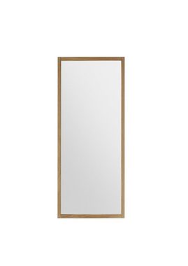 möbelando Wandspiegel Albany, Moderner Spiegel aus Massivholz in Eiche geölt. Breite 50 cm, Höhe 120 cm, Tiefe 2 cm
