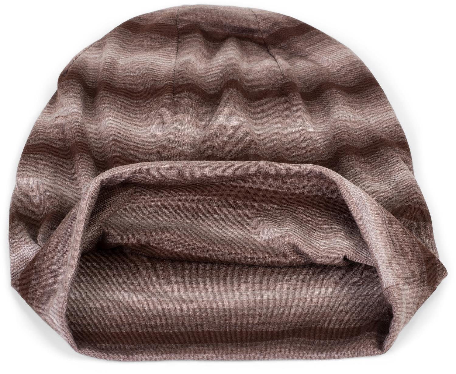 styleBREAKER Beanie Beanie Mütze mit Streifen Farbverlauf Muster Ton in Ton günstig online kaufen