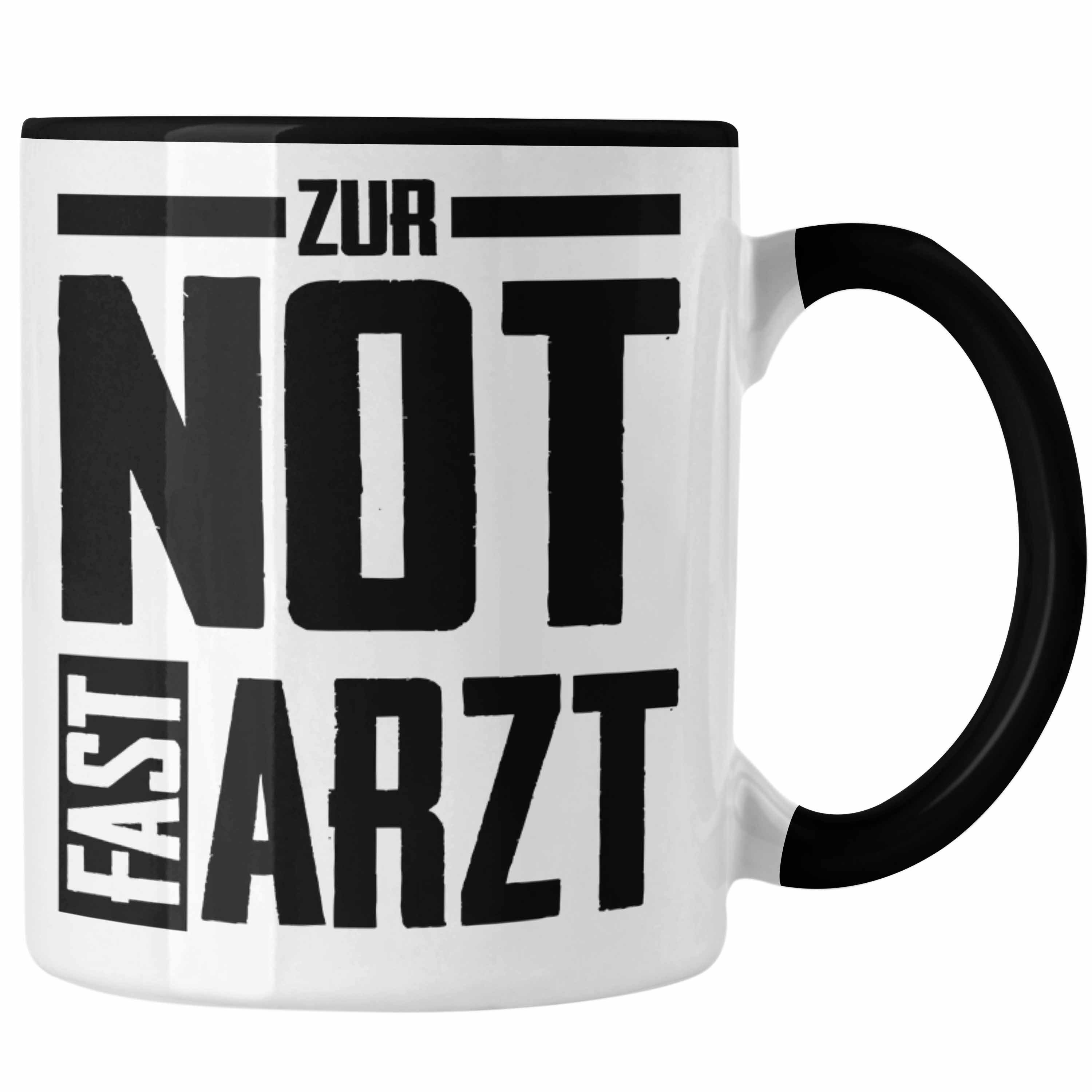 Trendation Tasse Notarzt Rettungssanitäter Geschenk Tasse Lustig Sanitäter Krankentrans