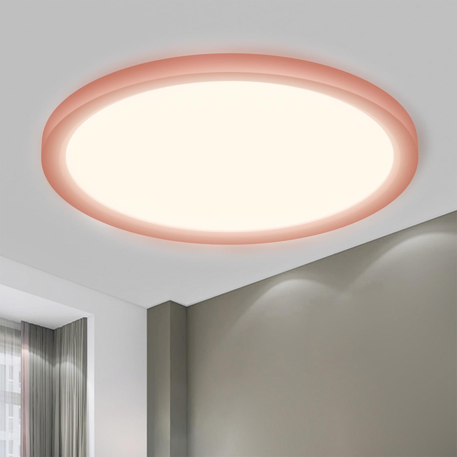 LQWELL LED Deckenleuchte Rund Flach LED günstig online kaufen