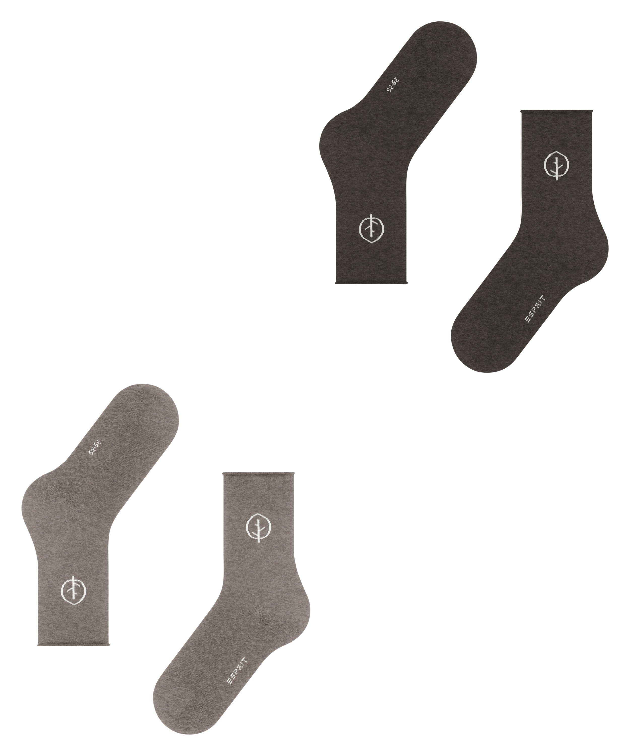 Esprit (2-Paar) 2-Pack Forest sortiment Socken (0030)