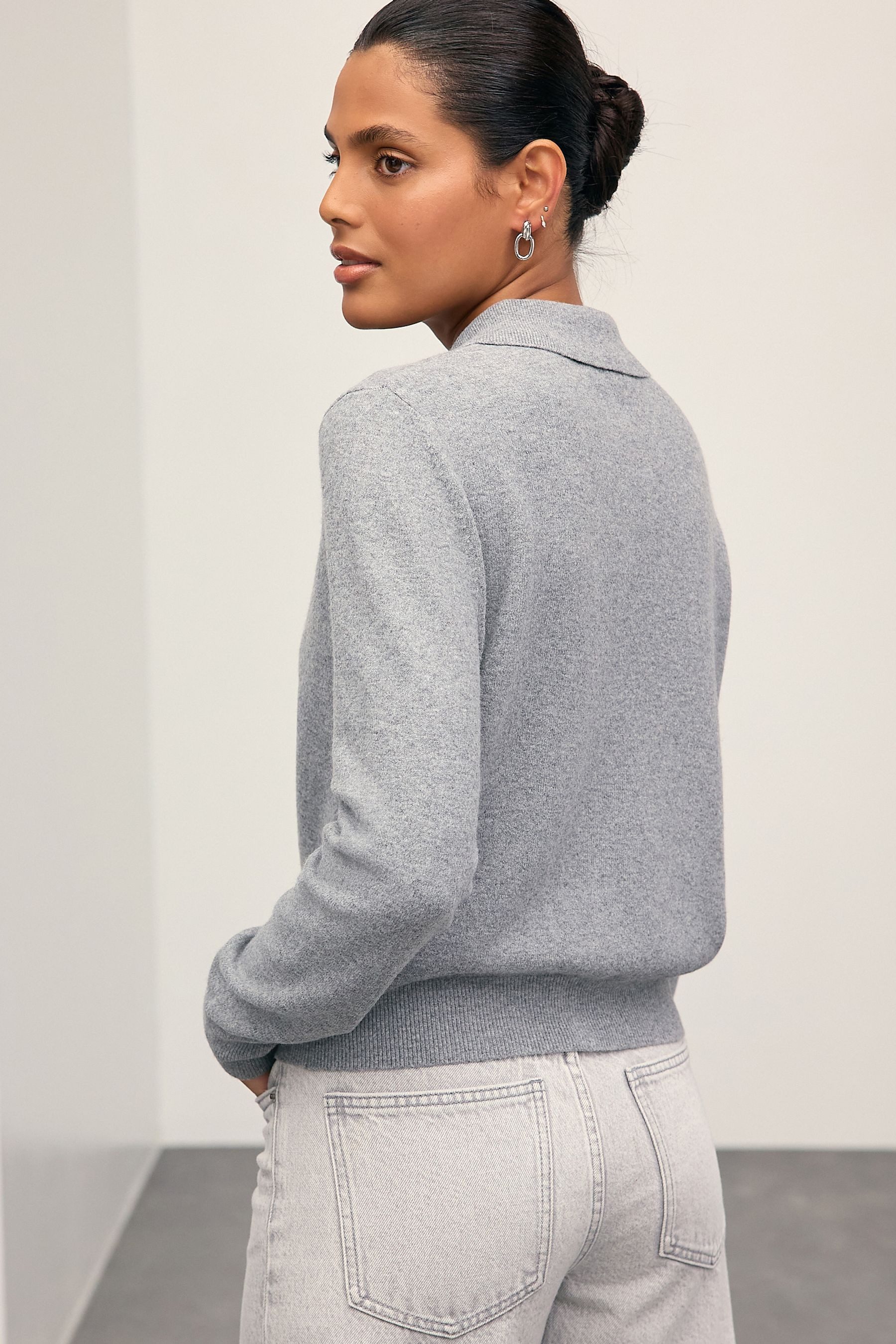 Next Strickjacke Superweiche Strickjacke mit Hemdkragen günstig online kaufen