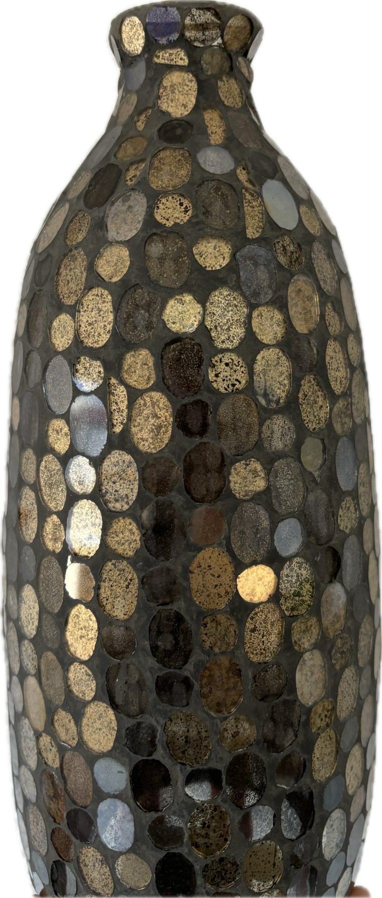 Dekovase Dekovase Vase Kemis höhe 32,5cm, braun, Mosaik Glasvase edel