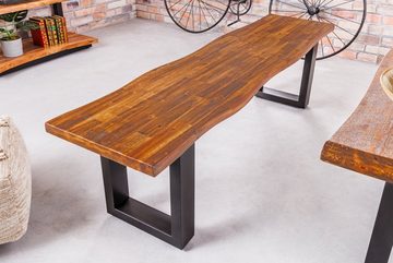riess-ambiente Sitzbank GENESIS 160cm natur / dunkelgrau (Einzelartikel, 1-St), Esszimmer · Massivholz · Metall · Industrial