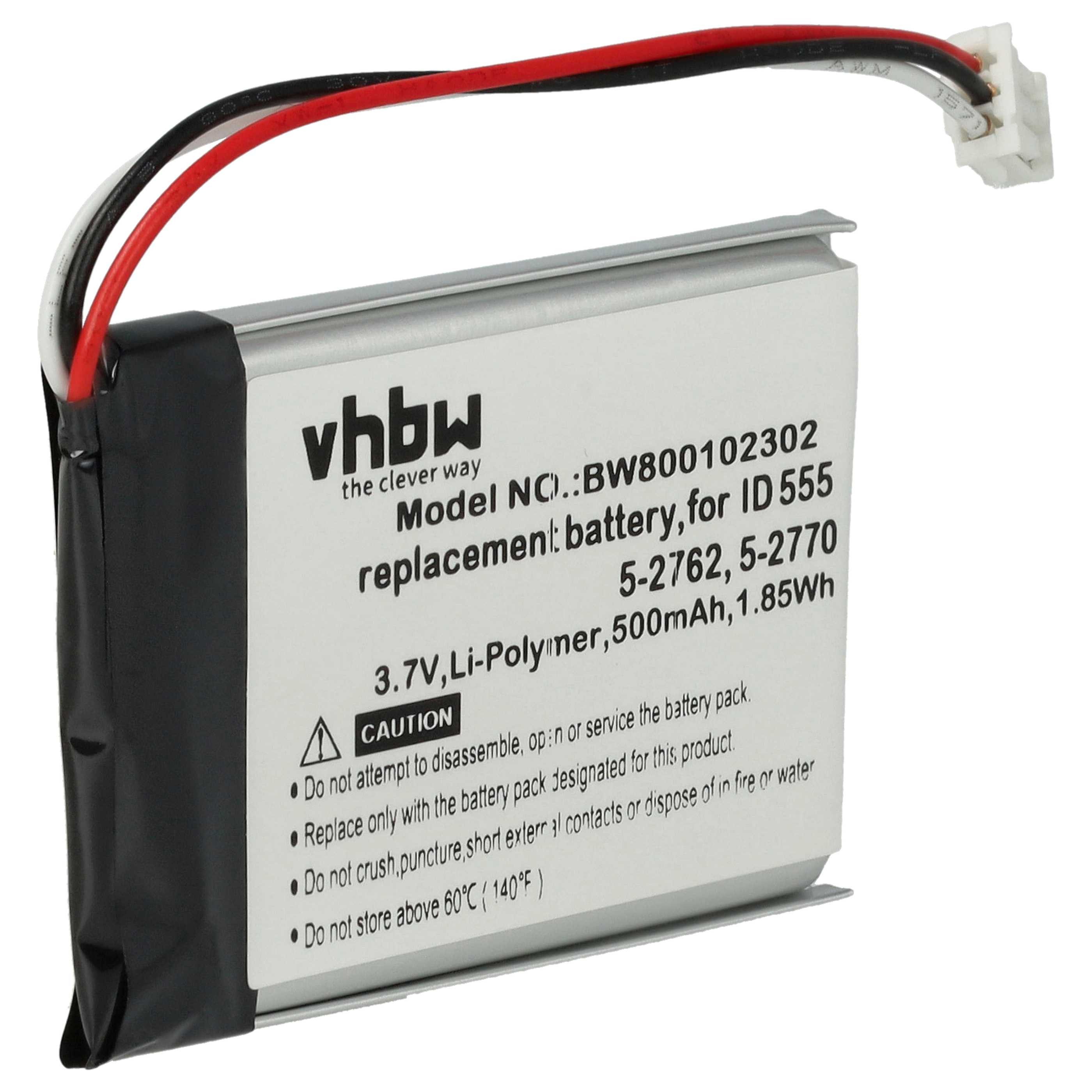 vhbw Akku Ersatz für Thomson PL-043043 für Festnetz & DECT (500 mAh, 3,7 V, Akku Akku Li-Ion 500 mAh (3,7 V, 1 St), Leistungsfähiger Austausch-Akku für Telefon, Festnetz oder schnurloses
