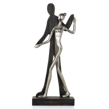 Moritz Skulptur Skulptur Tanzpaar Tänzer 10x17x41cm, Dekoobjekt Holz, Tischdeko, Fensterdeko, Wanddeko, Holzdeko