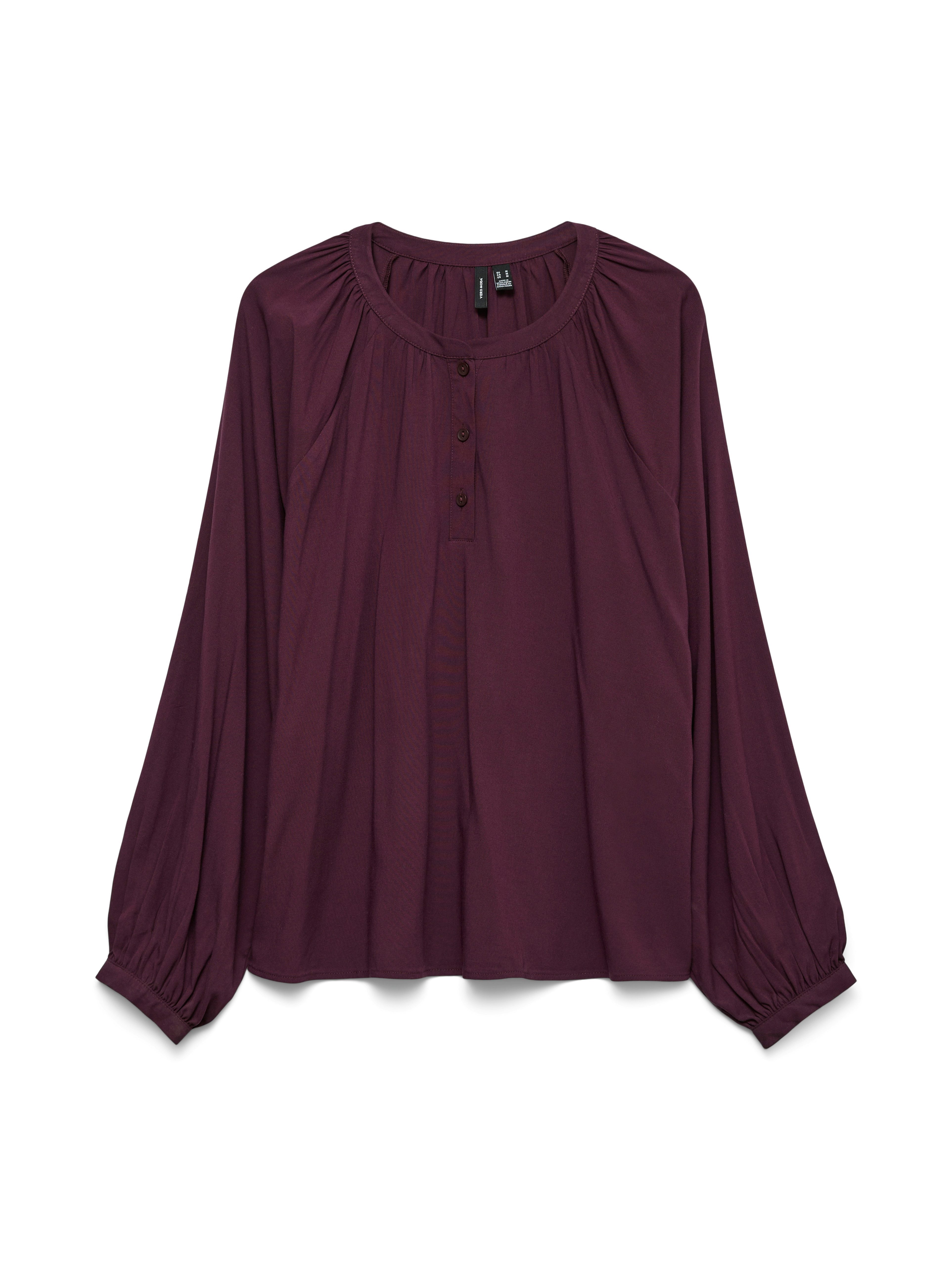 Vero Moda Langarmbluse VMBELLA LS PLACKET günstig online kaufen
