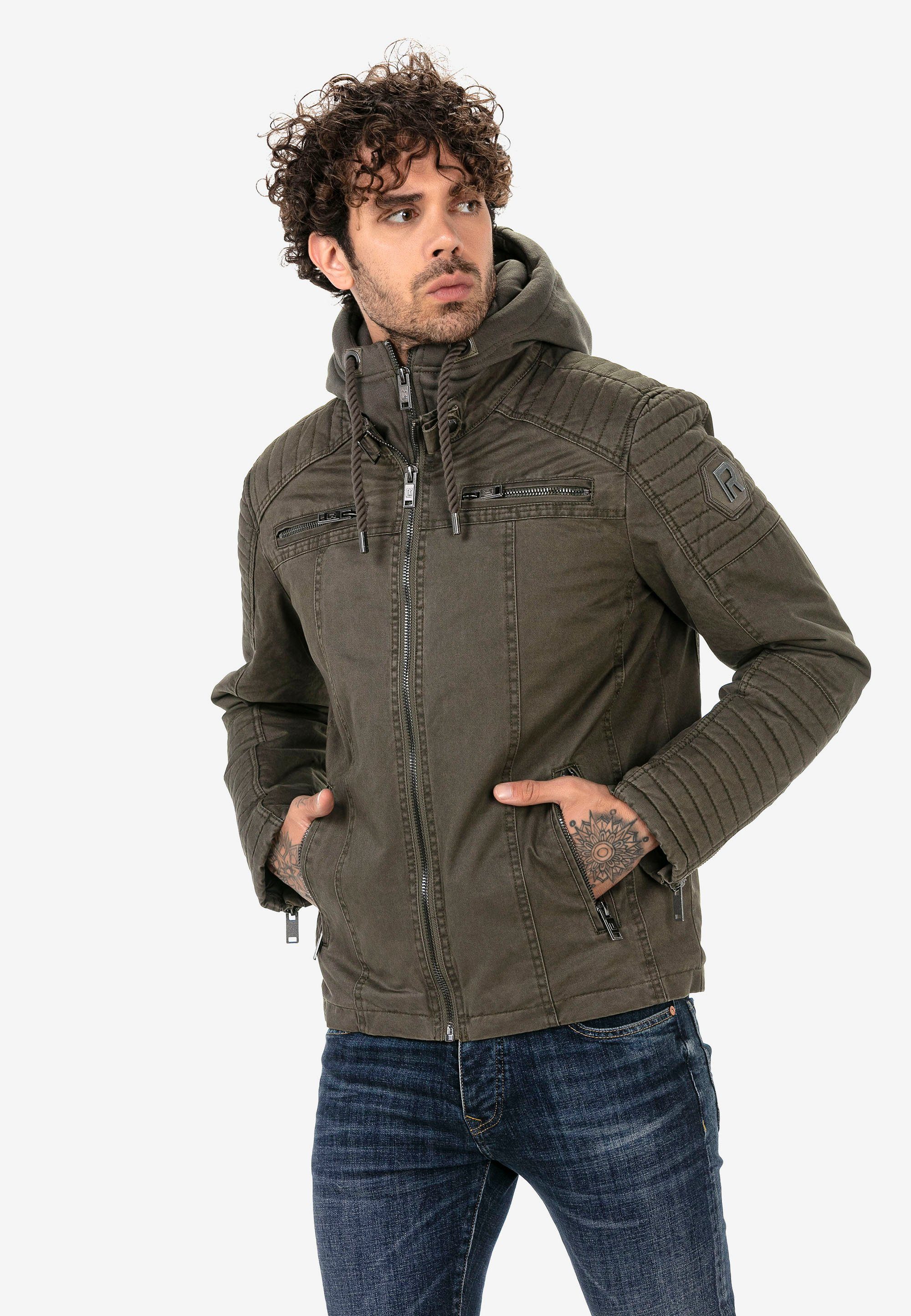 RedBridge Outdoorjacke Bognor Regis mit abnehmbarem Kapuzenteil dunkelgrün