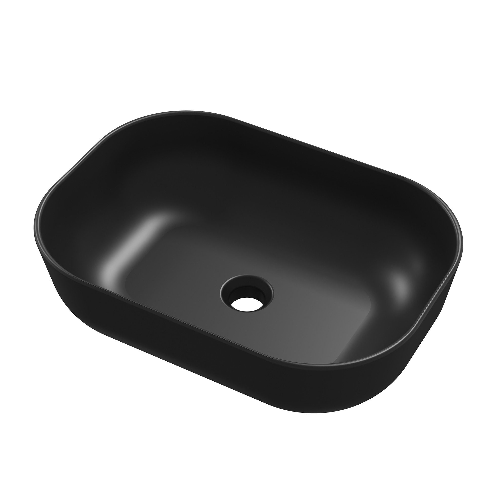 DeerValley Aufsatzwaschbecken DeerValley Oval-Aufsatzbecken, Schwarz, Hochg günstig online kaufen