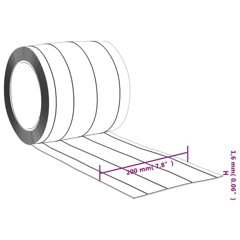 Transparent 50 Geriffelt Vorhang vidaXL, 200x1,6 m PVC, Türvorhang St) mm (1