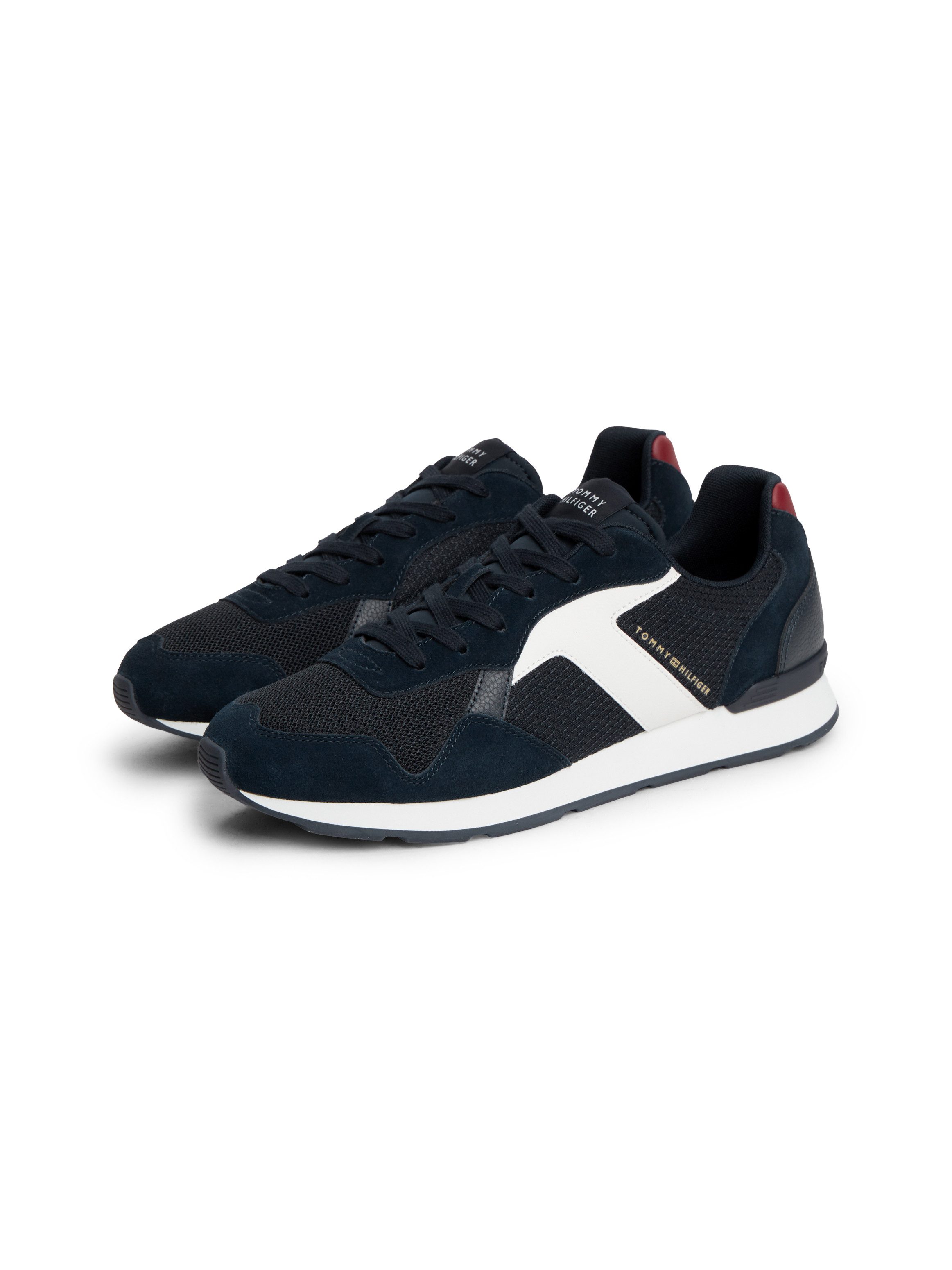 Tommy Hilfiger T HILFIGER CORE MIX RUNNER Sneaker Schnürschuh, Halbschuh, Freizeitschuh mit Kontrastbesätzen