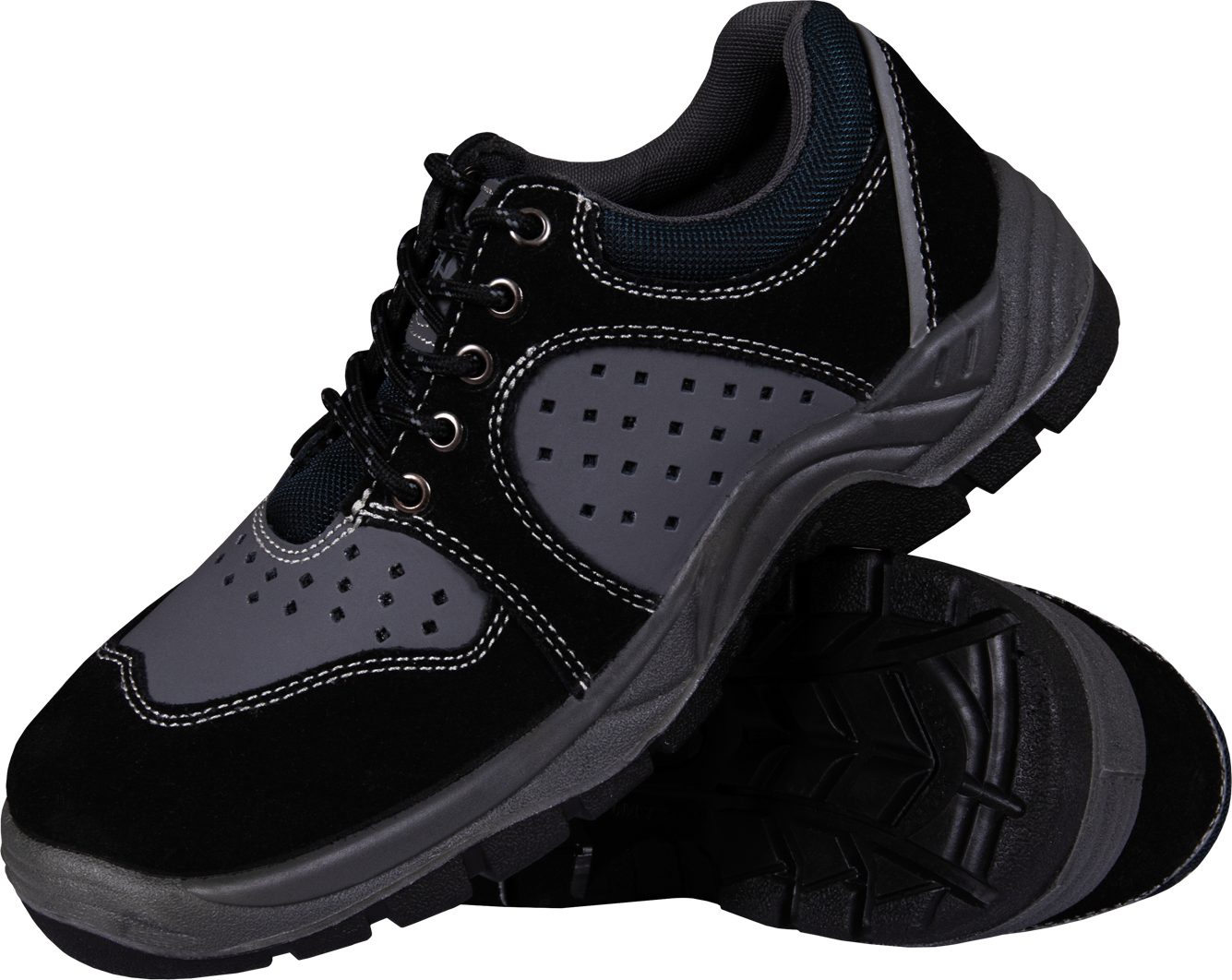 Reis Sicherheitsschuhe, Schwarz-Grau, Reis BRUNIREIS Arbeitsschuh