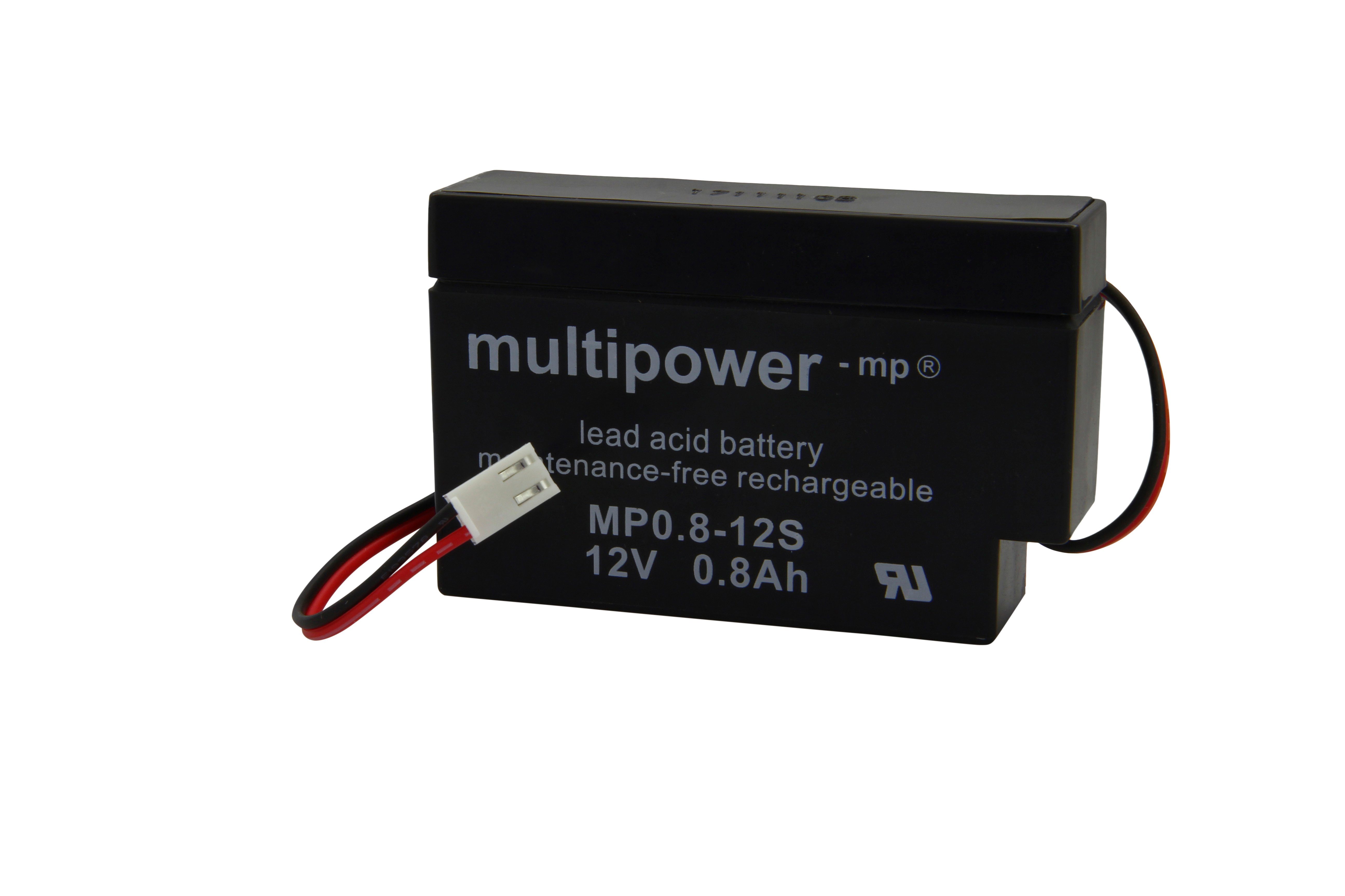 Multipower Blei Akku passend für Heinen & Löwenstein Oxymon II Akku 800 mAh (12,0 V)