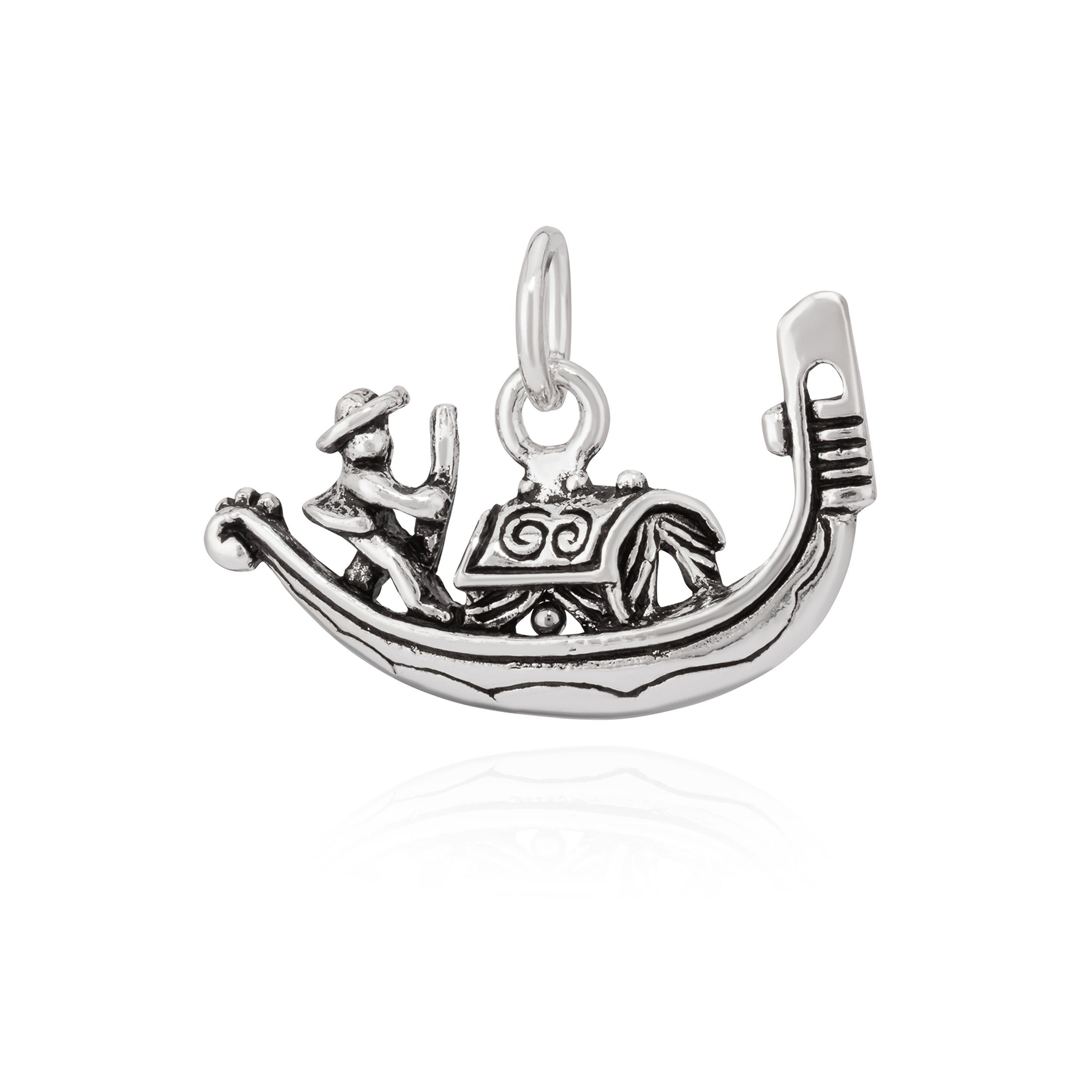 Kettenanhänger Kettenanhänger Gondel 925 Silber 12x22mm Silberanh