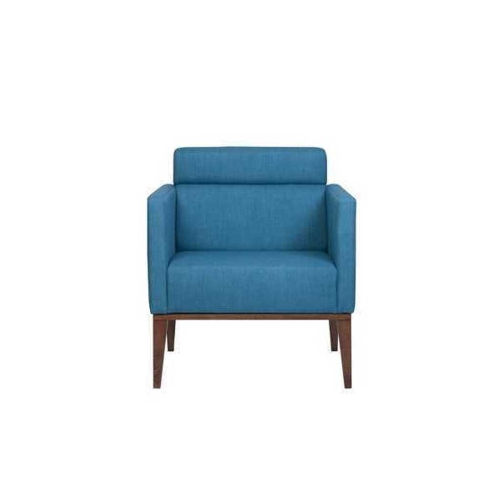 Blauer Made Luxus Wohnzimmer 1x (1-St., 1-Sitzer Clubsessel Relaxsessel Couch Europa Polster JVmoebel Sessel Sessel), in