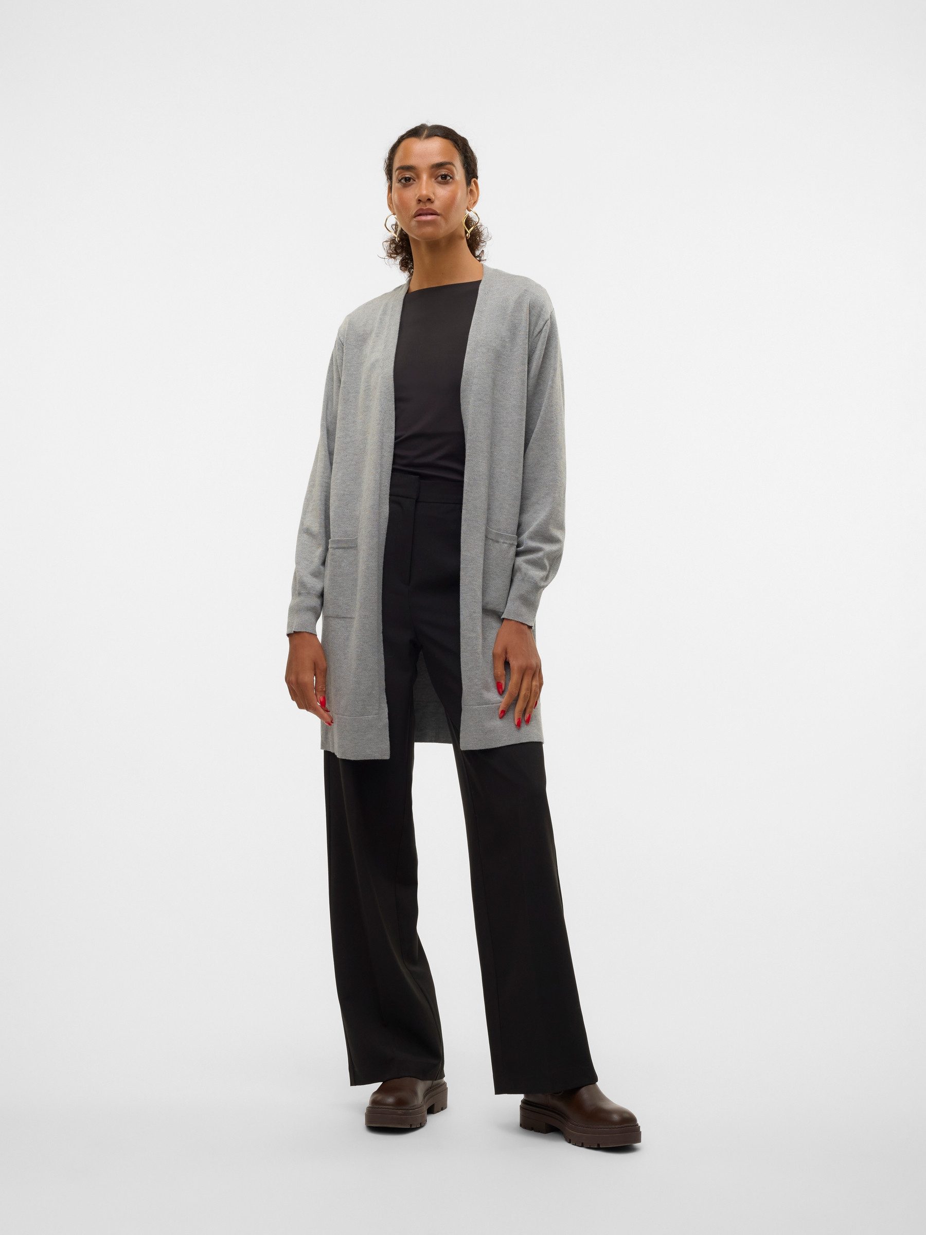 Vero Moda Longstrickjacke "VMSILJE LS OPEN CARDIGAN GA NOOS" günstig online kaufen