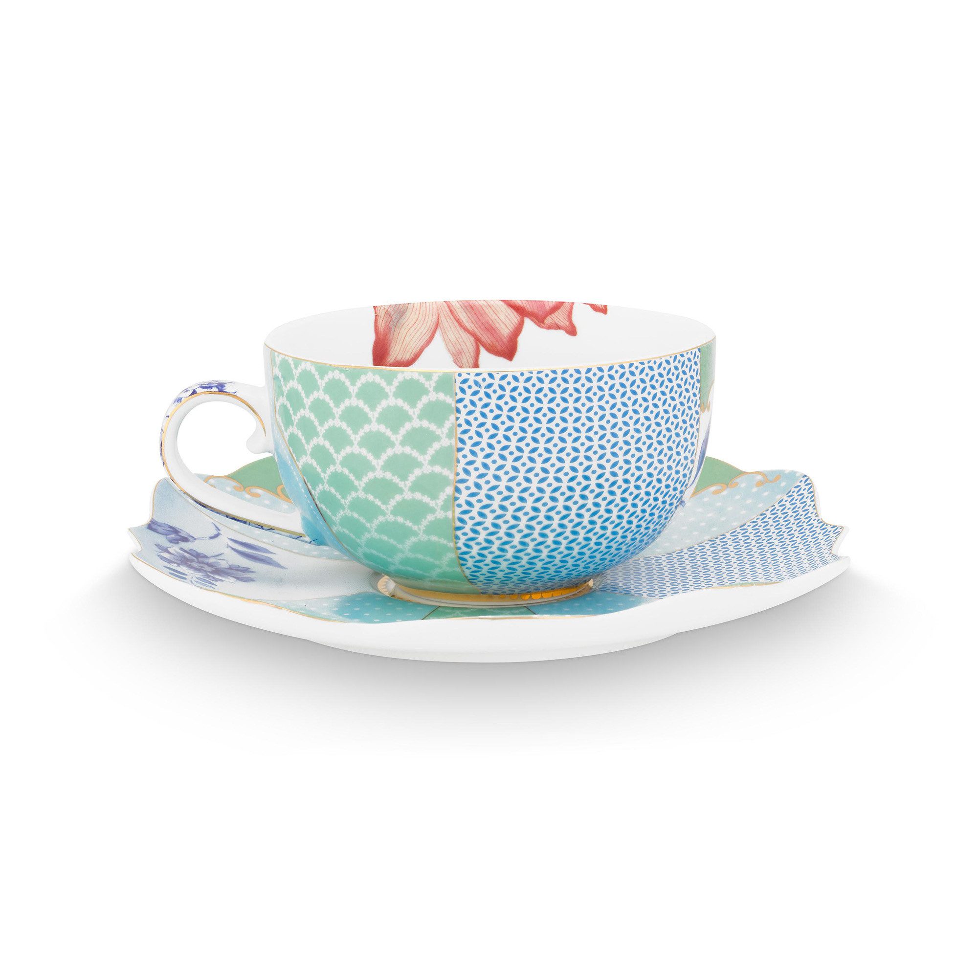 PiP Studio Geschirr Pip Studio Tasse & Untertasse Royal, multi günstig online kaufen