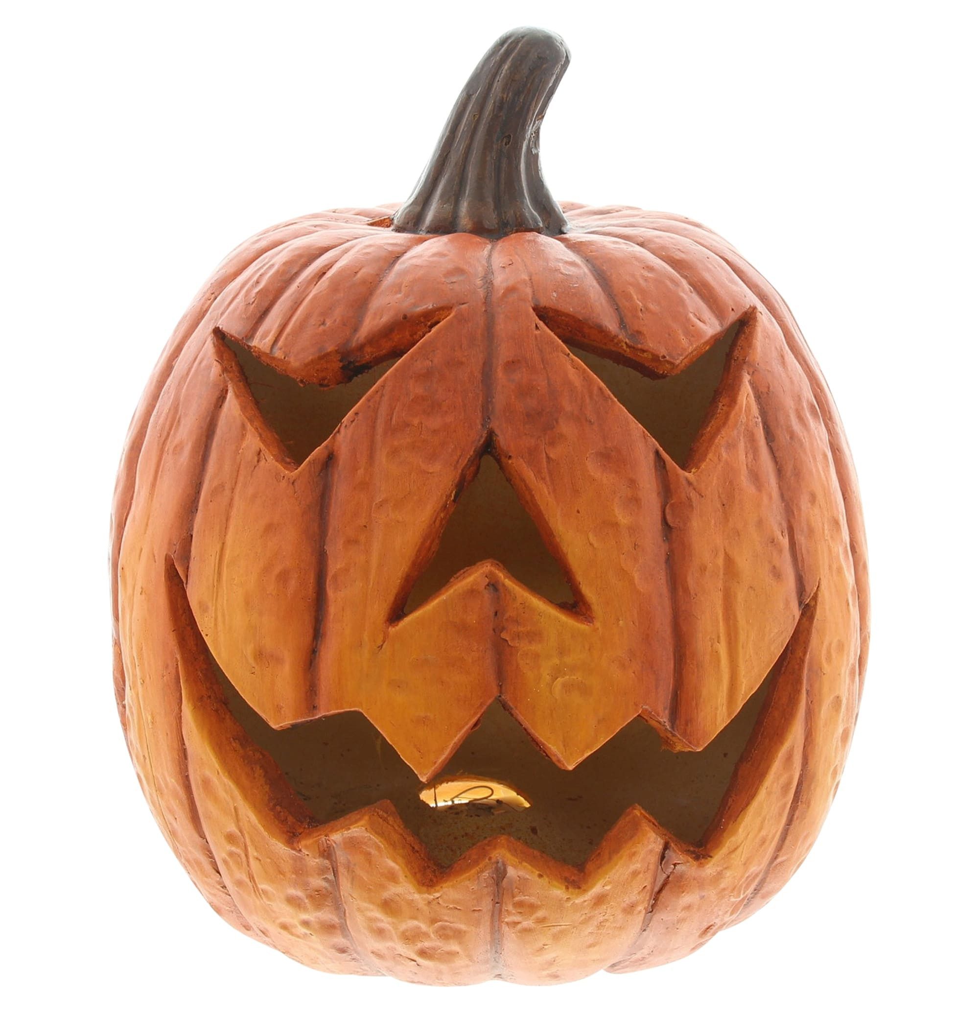 Dekoleidenschaft LED-Dekofigur "Spooky" LED Kürbis orange, günstig online kaufen