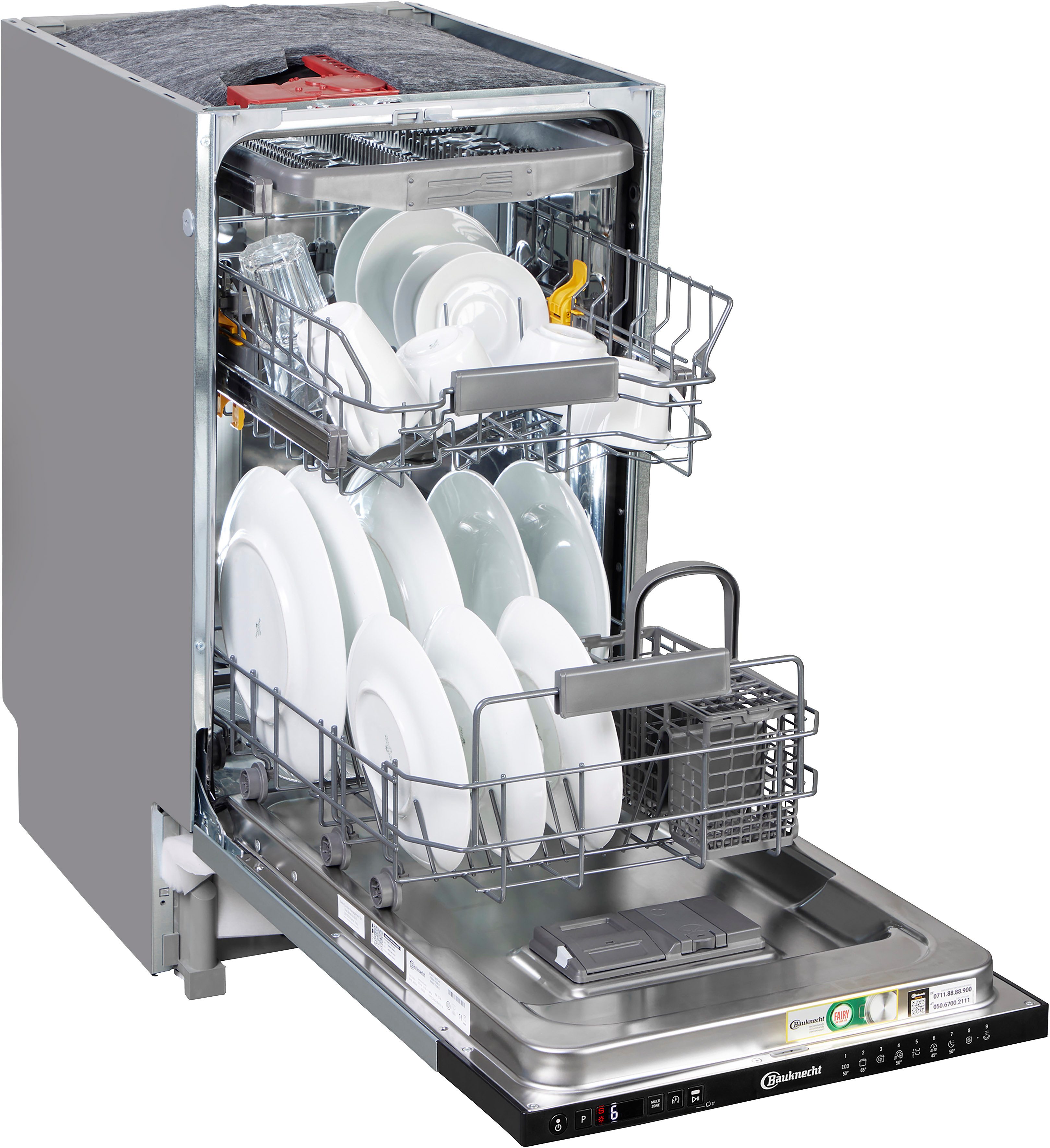 BAUKNECHT vollintegrierbarer Geschirrspüler BK4IC11BS7LA0, 11 Maßgedecke, ActiveDry