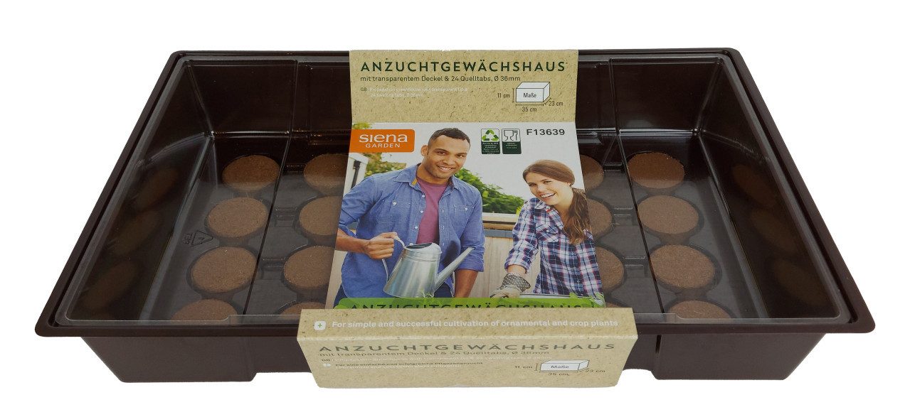 Siena Garden Anzuchttopf Siena Garden Anzucht-Gewächshaus inkl. 24