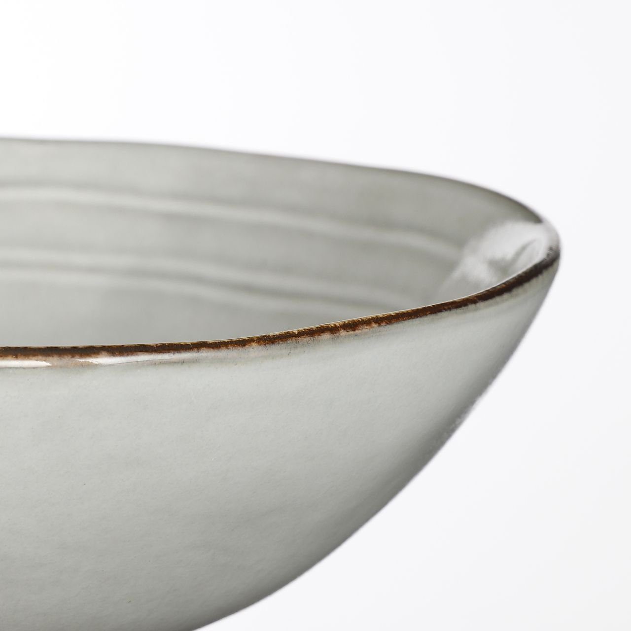 Mica Decorations Suppenteller Mica Schale Tabo grau, Ø 20 cm x 6,5 cm – Bild 4 von 5