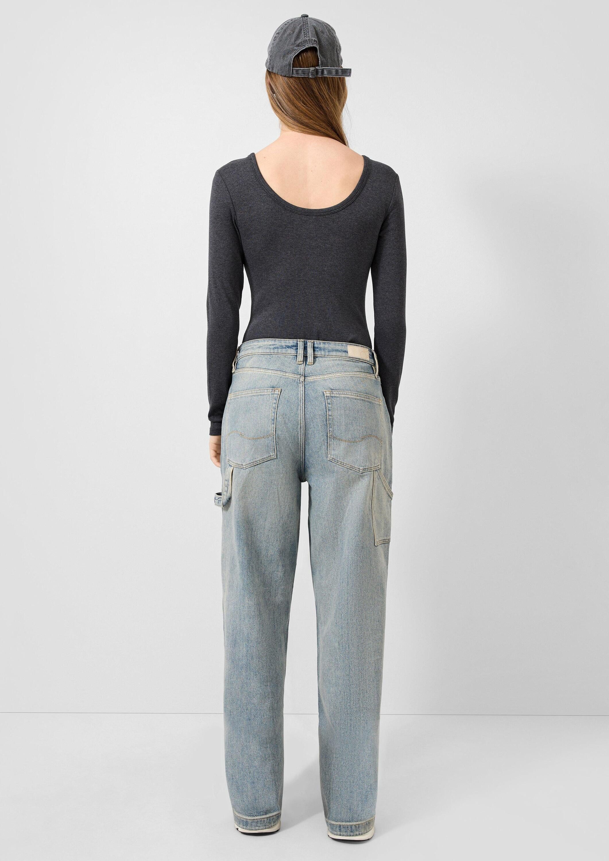 QS Weite Jeans Jeans-Hose Jeans Wide / Relaxed Fit / High Rise / Wide Leg