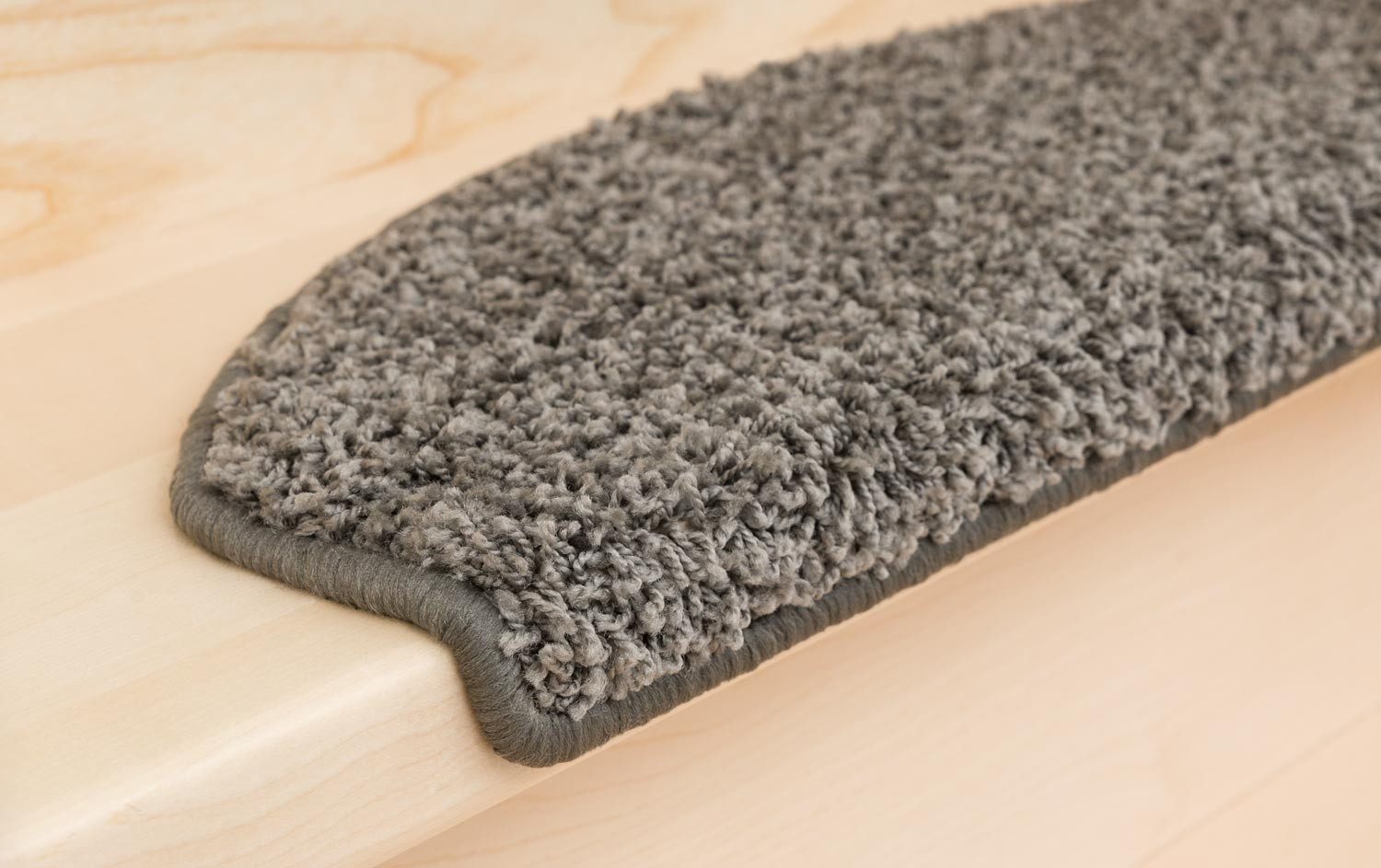 Metzker® Stufenmatte Stufenmatten Shaggy Venus Halbrund Einzeln und SparSet's, Halbrund, Höhe: 22 mm, 15 Stück im Set - Grau – Bild 4 von 5