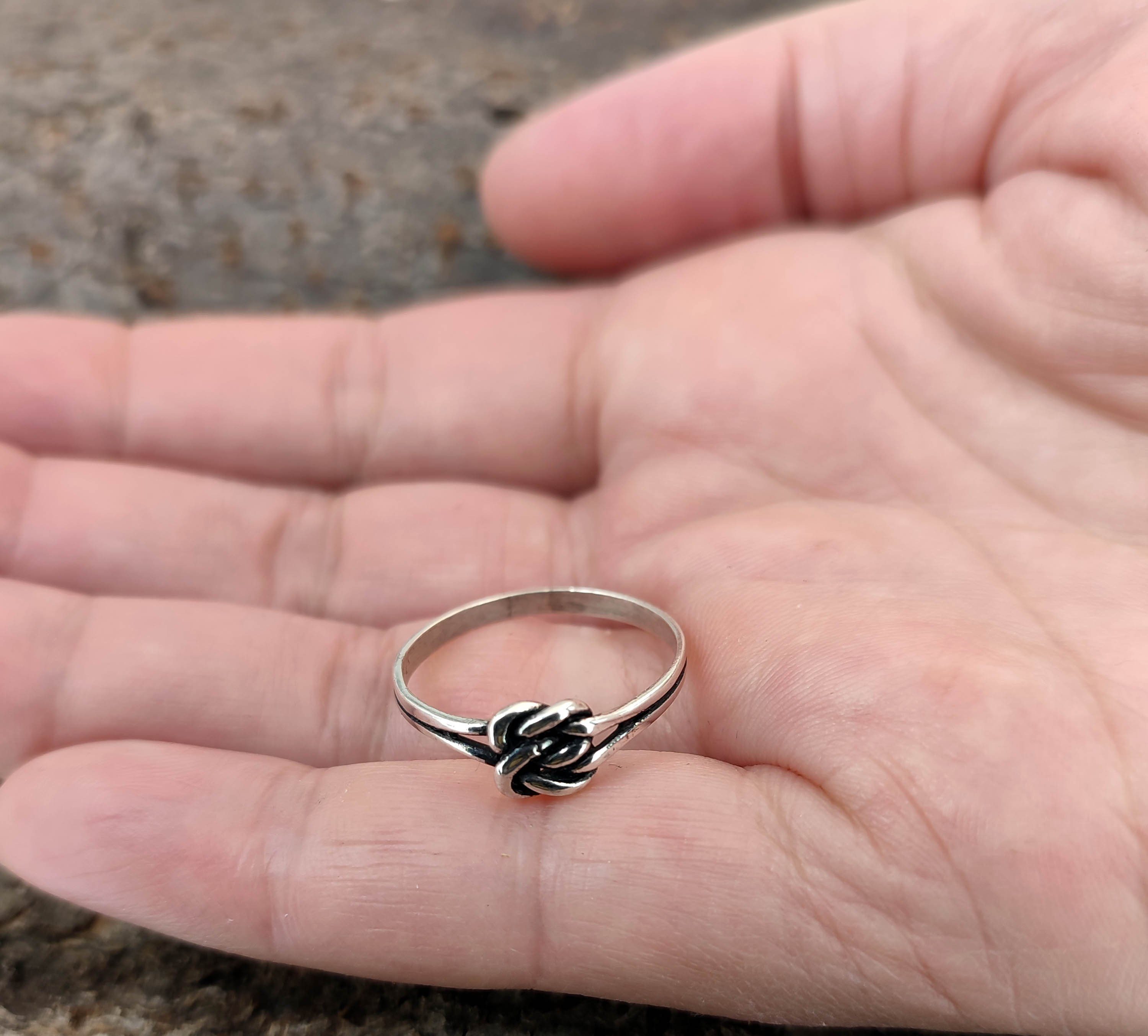 Kiss of Leather Silberring Ring Keltenknoten, Gr. 46-68 (kk5) - Silber