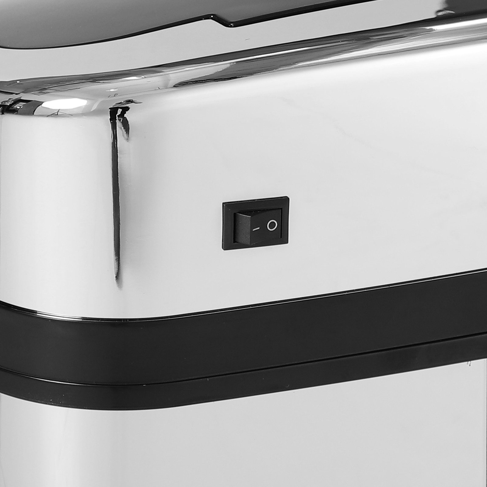 MC Star Mülleimer Automatik Sensor 30L mit IR Sensor, viereckig, Edelstahl, für hygienisches Abfallmanagement