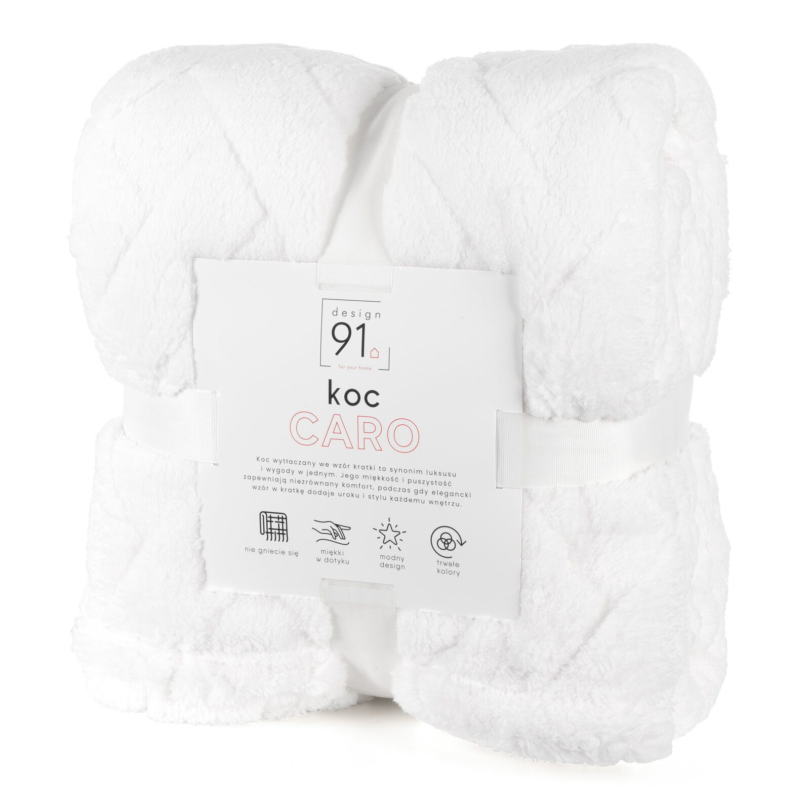 Wohndecke CARO, Design91, Karierte Kuscheldecke ideales Geschenk Weiche, warme Decke