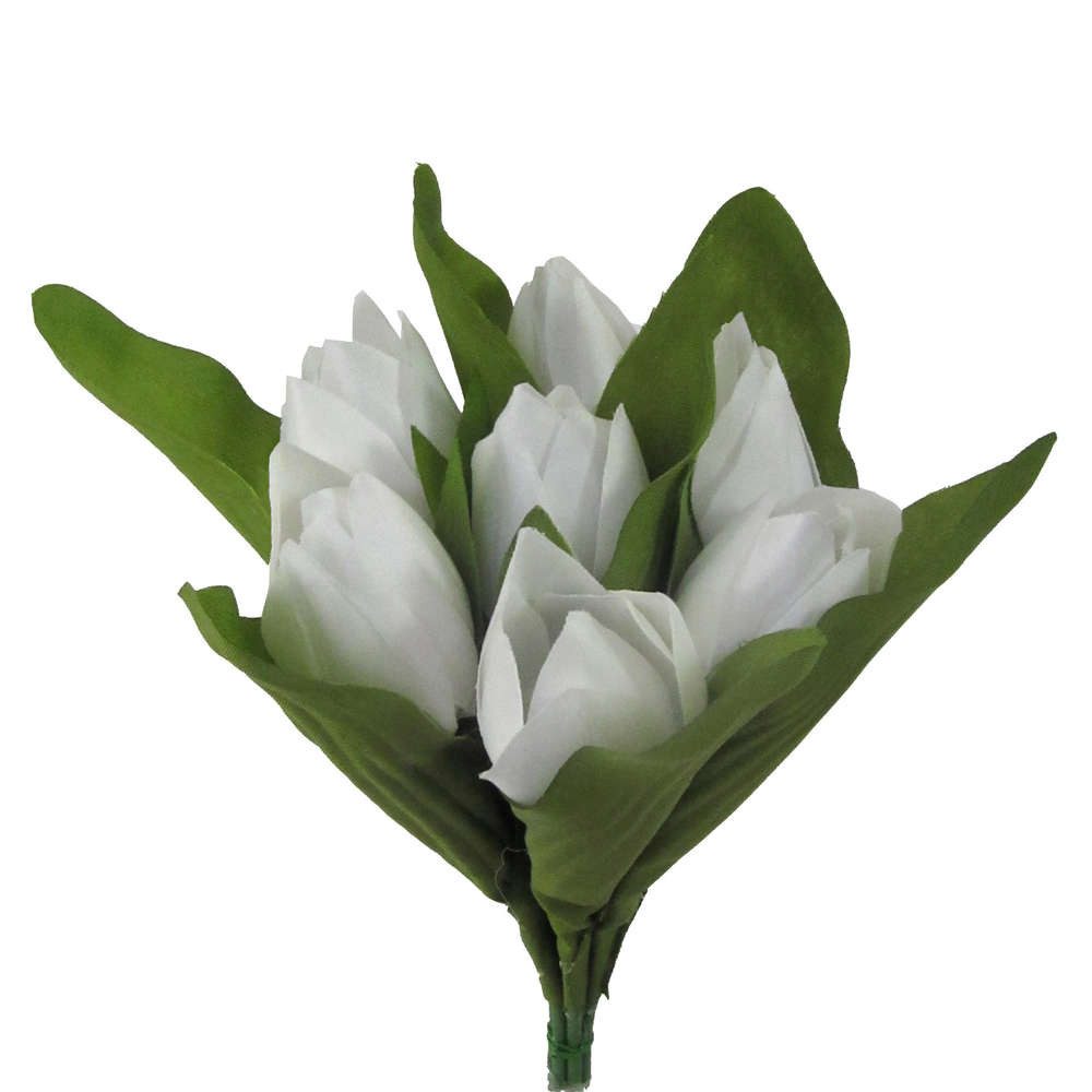 Kunstblume, Seidenblume TULPENBUND ca 30cm mit 7 Tulpen., Gasper, Höhe 30.00 cm