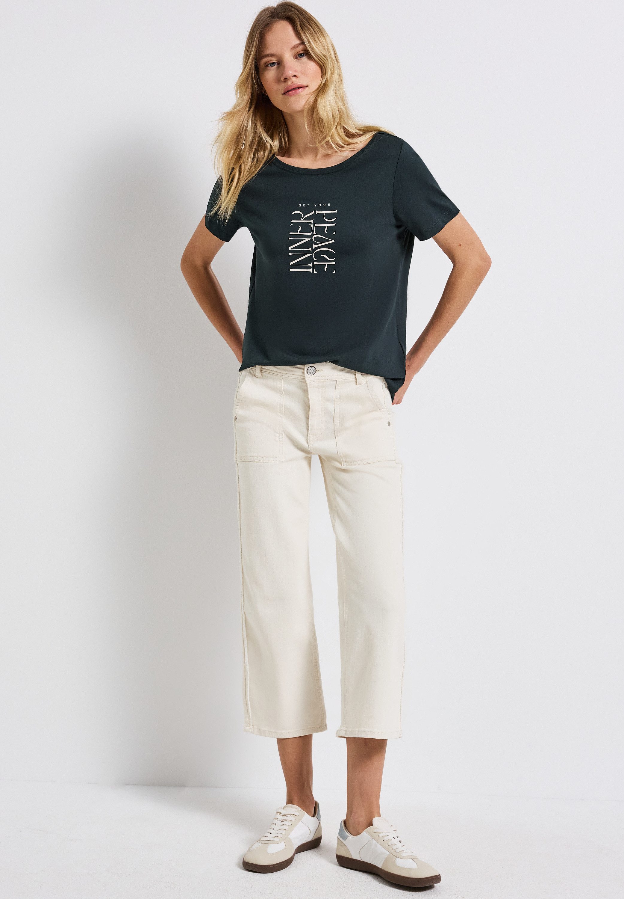 STREET ONE Shirttop mit Wording Print
