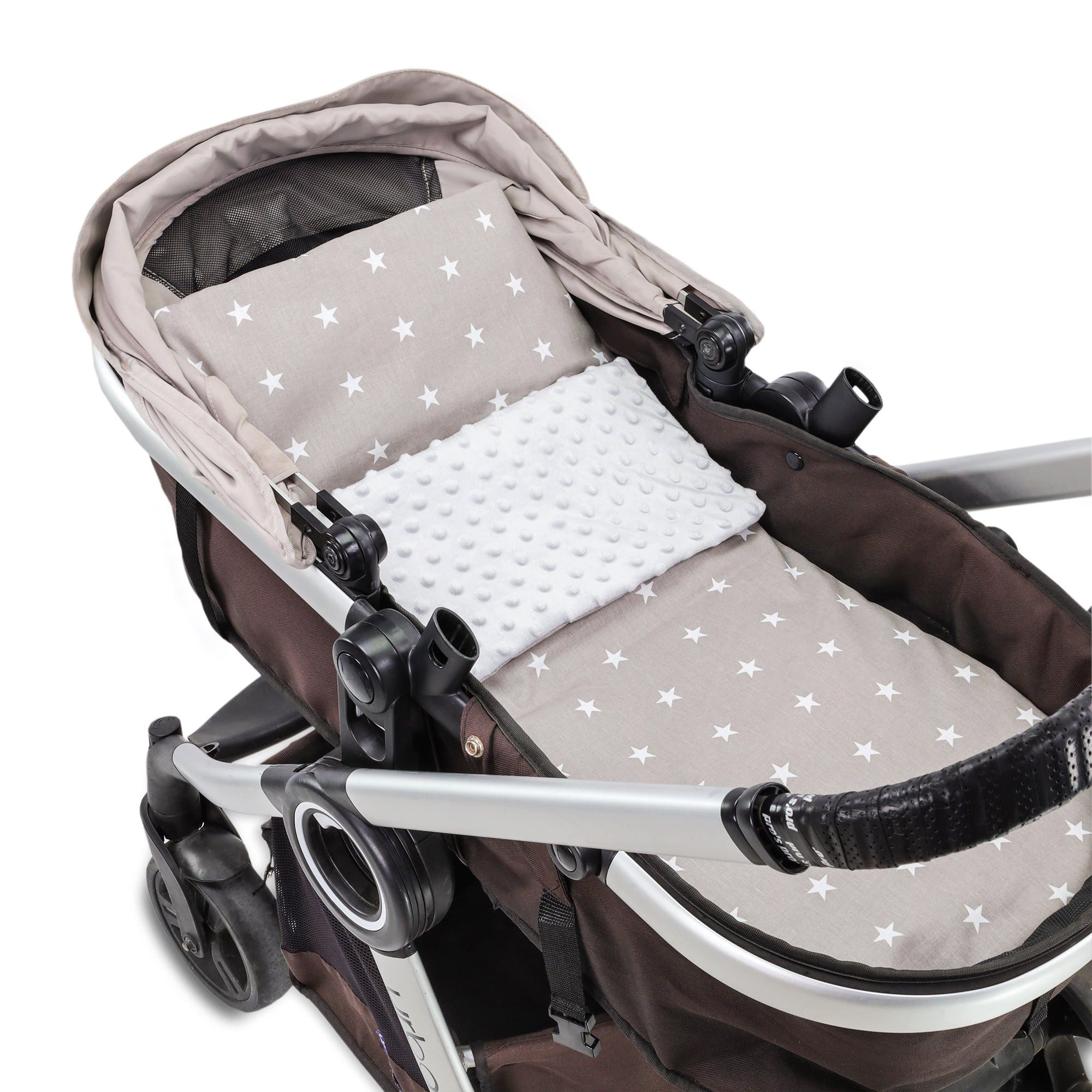 Wohndecke Babydecke Kuscheldecke Baby 75x60 cm - Minky Decke mit Kissen 30x35