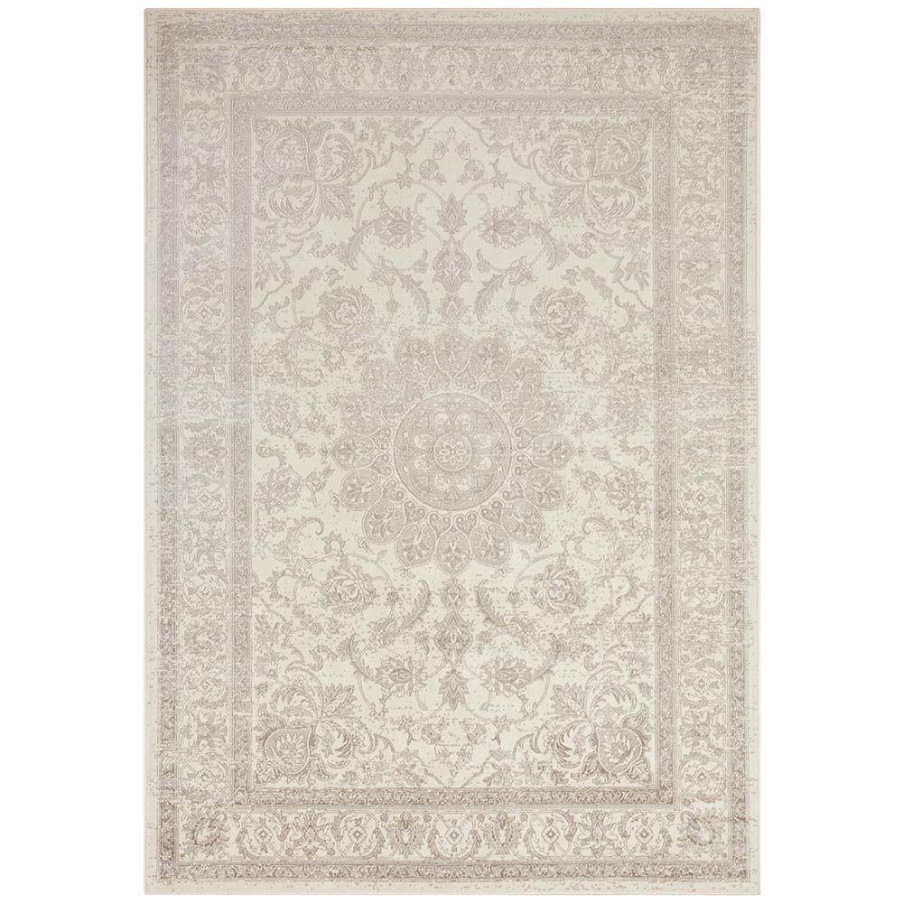 Teppich Samt Teppich Täbris Antik Look Orientalisches Design creme anthrazit, Teppich Boss, rechteckig, Höhe: 3 mm