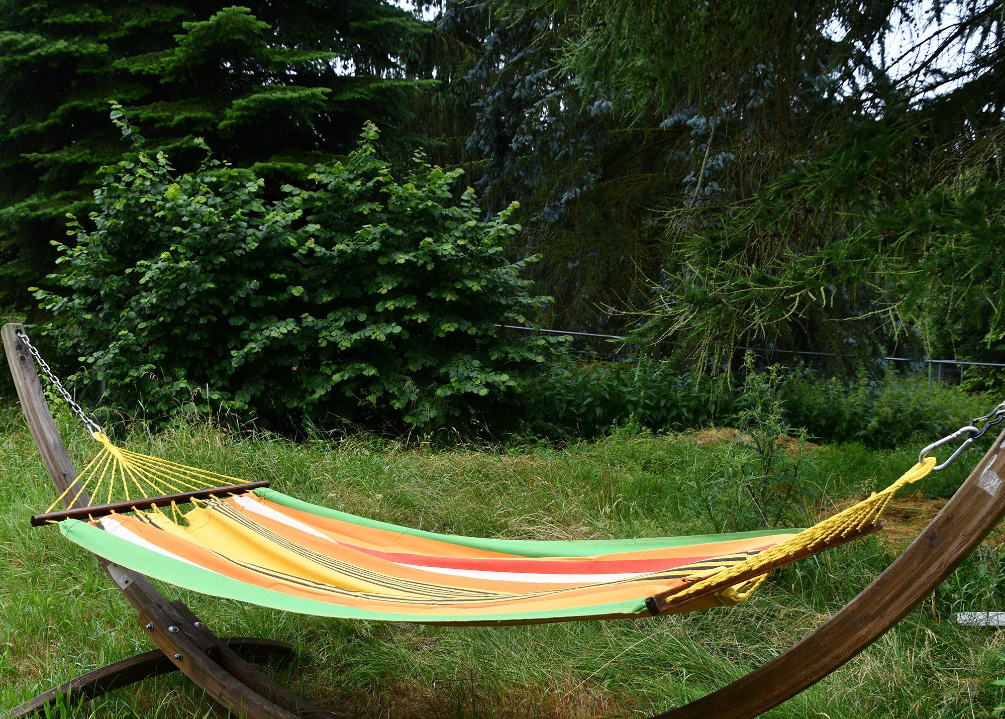 HOPLO Stabhängematte Single Stabhängematte Canvas 343 mit Spreizstab 100cm, Hergestellt unter fairen Bedingungen!